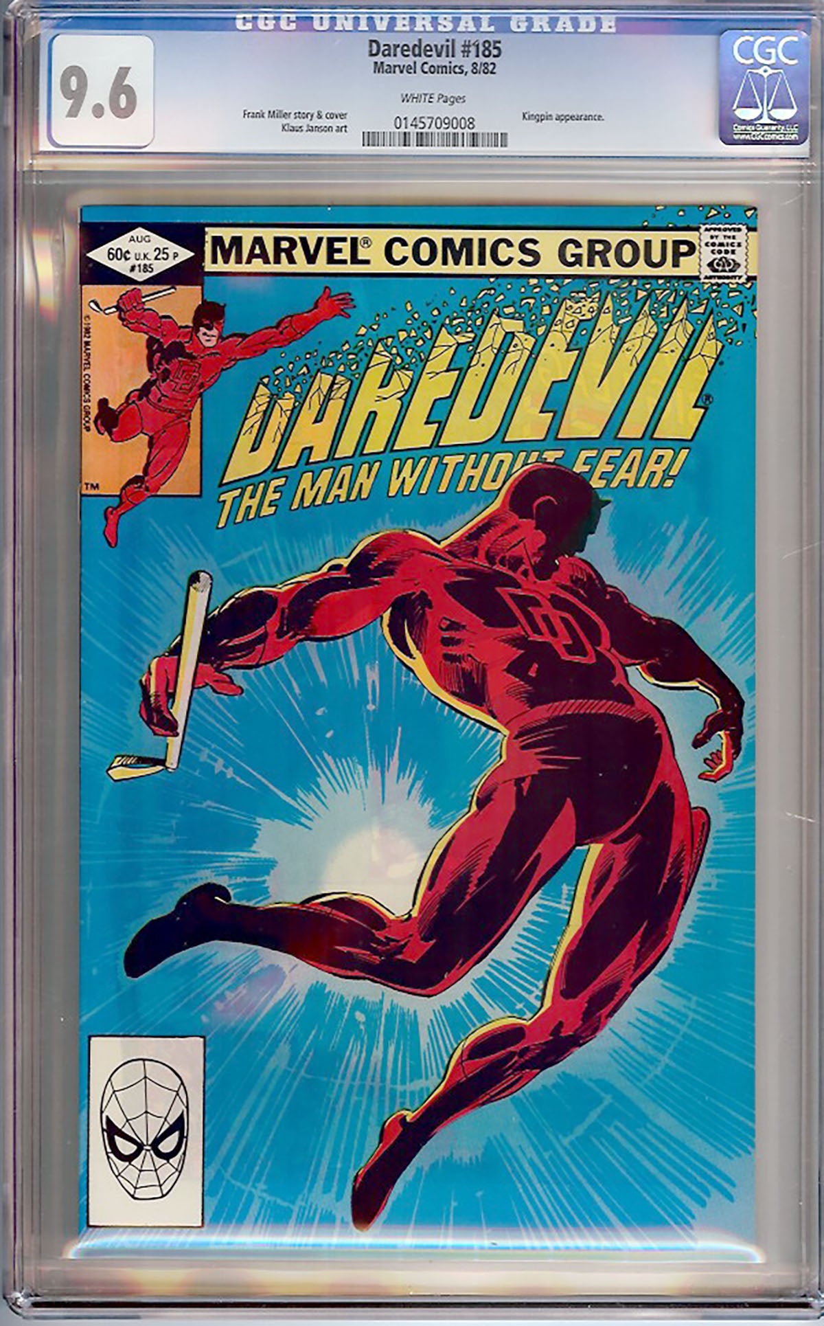 Daredevil #185 (Marvel, 1982) CGC 9.6