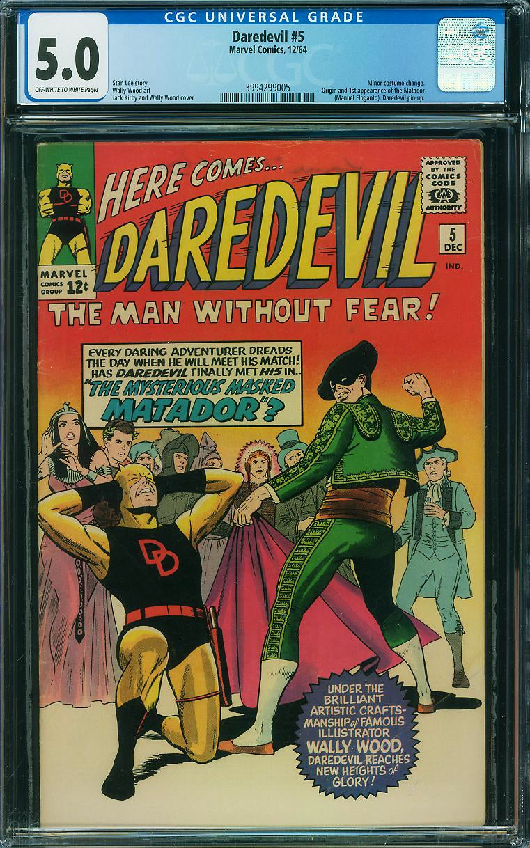 Daredevil #5 (Marvel, 1964) CGC 5.0