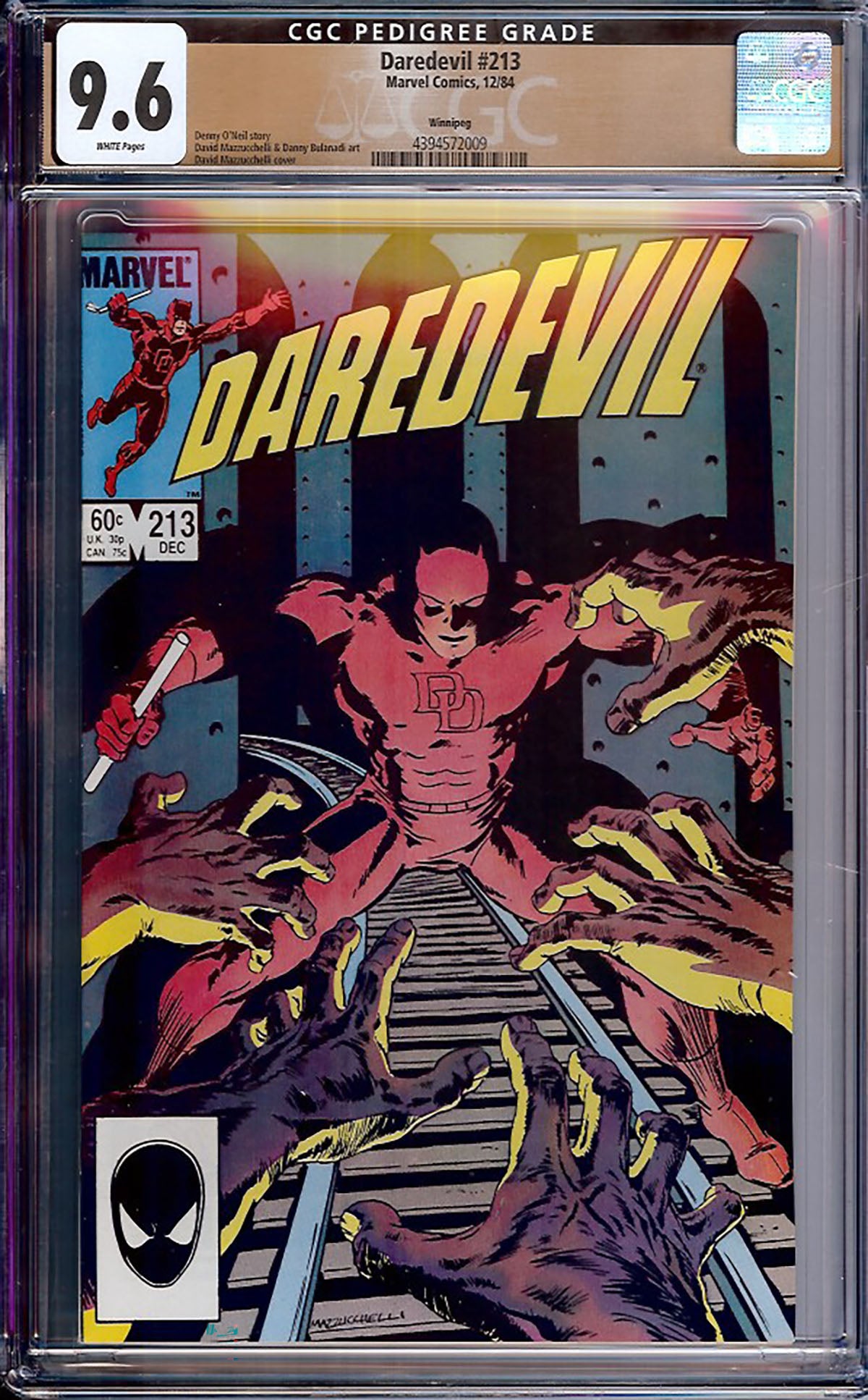 Daredevil #213 (Marvel, 1984) CGC 9.6