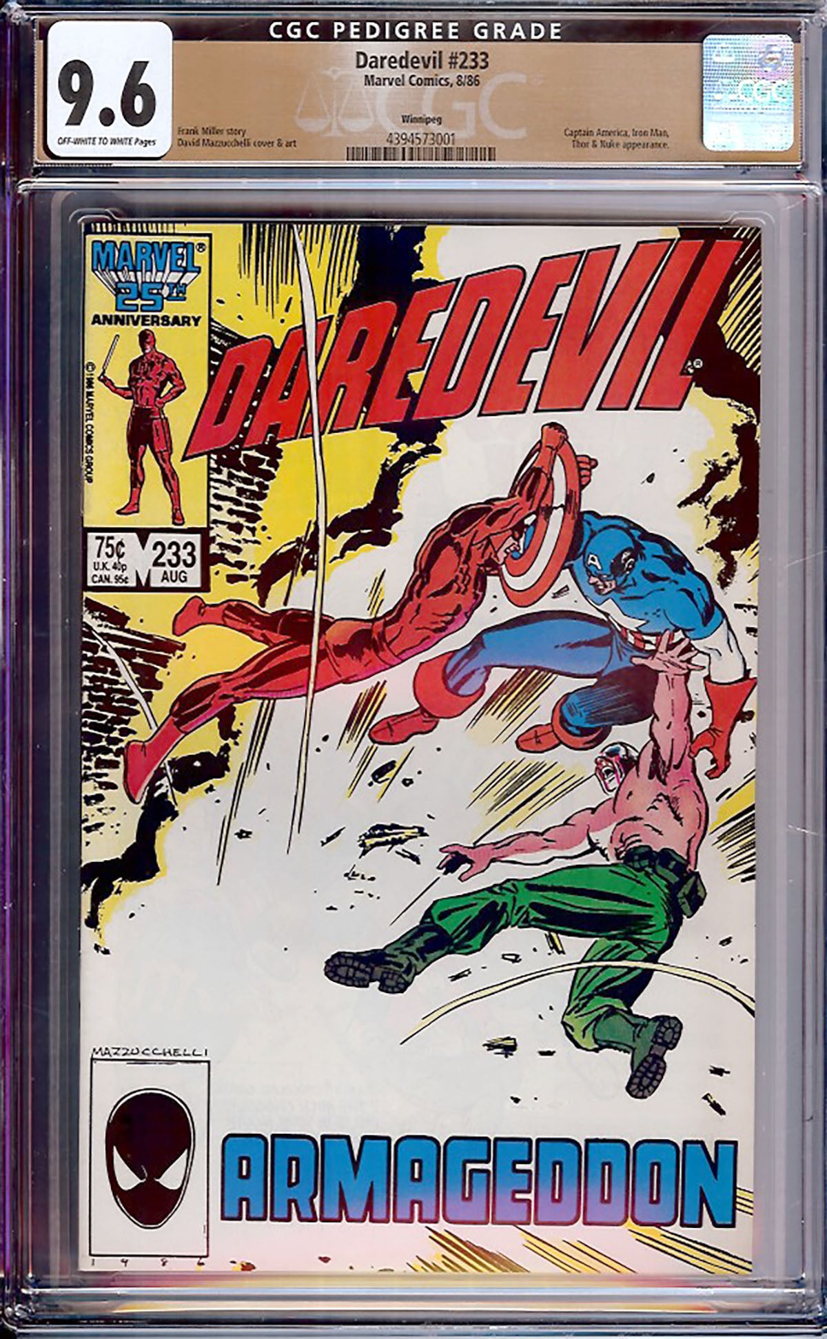 Daredevil #233 (Marvel, 1986) CGC 9.6