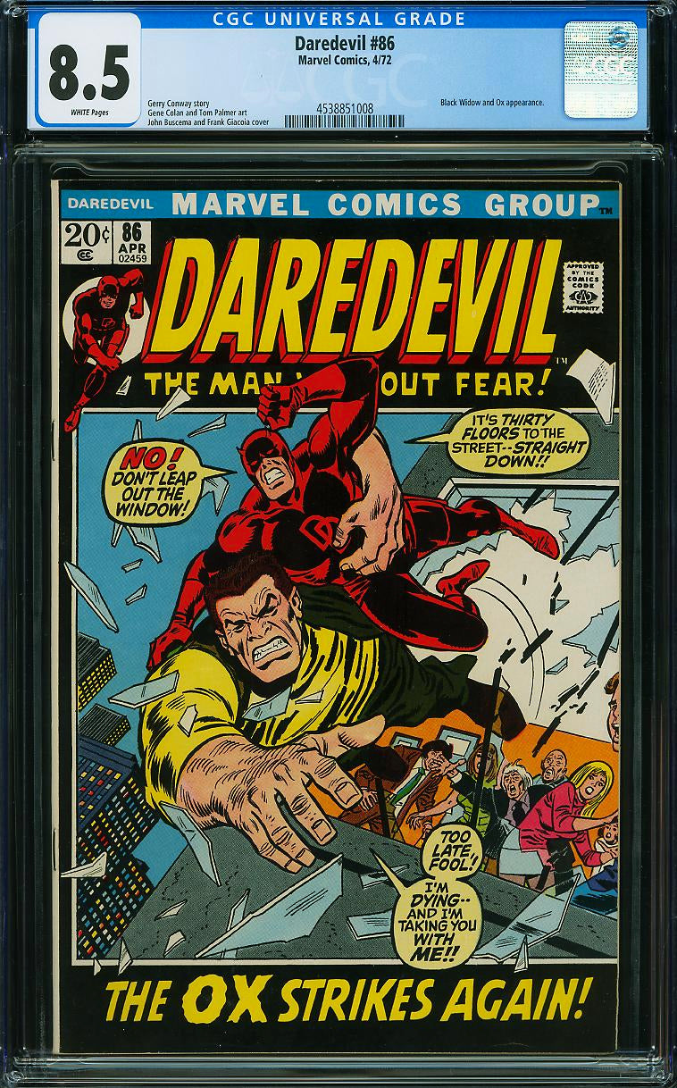 Daredevil #86 (Marvel, 1972) CGC 8.5