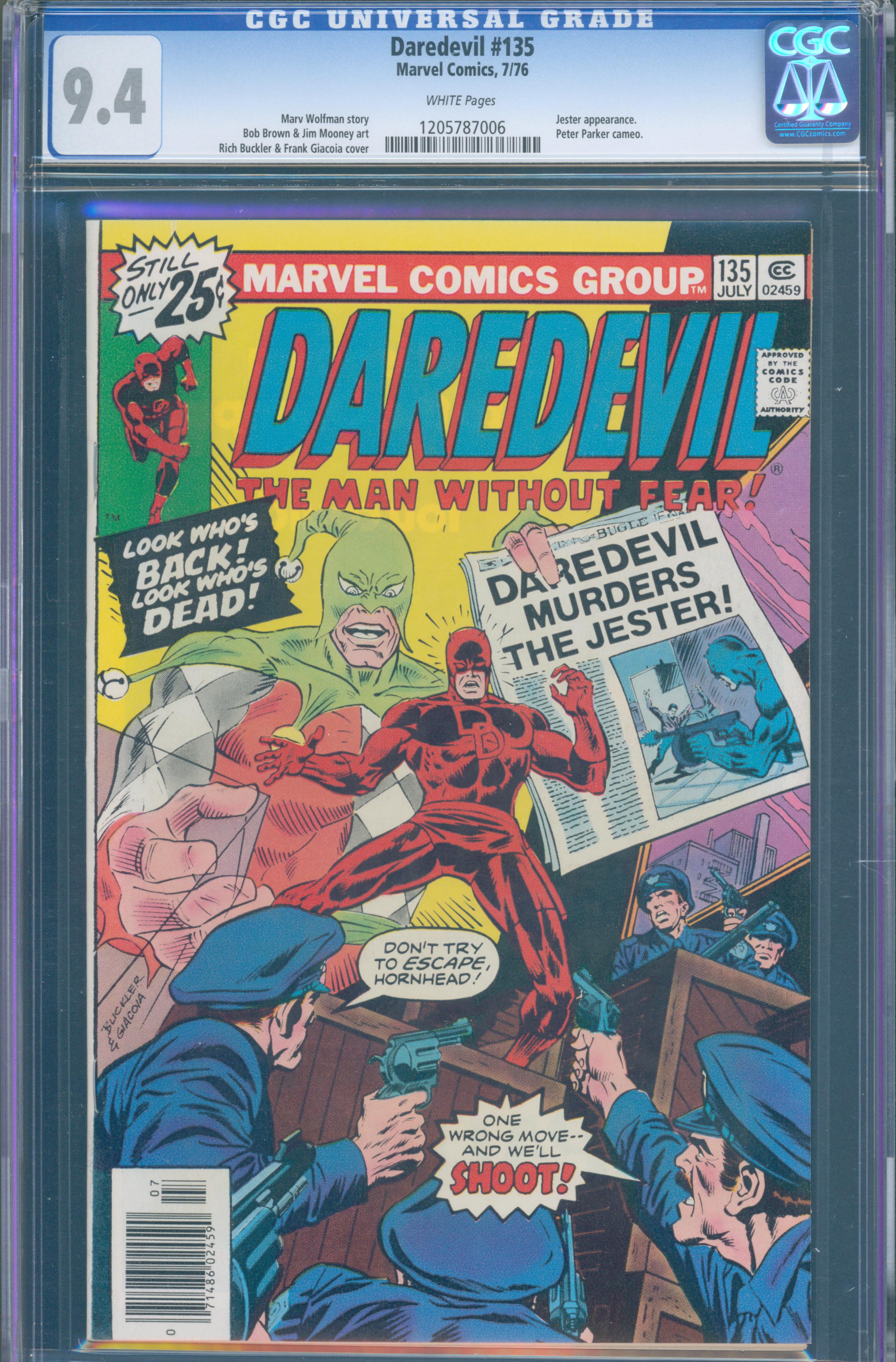 Daredevil #135 (Marvel, 1976) CGC 9.4