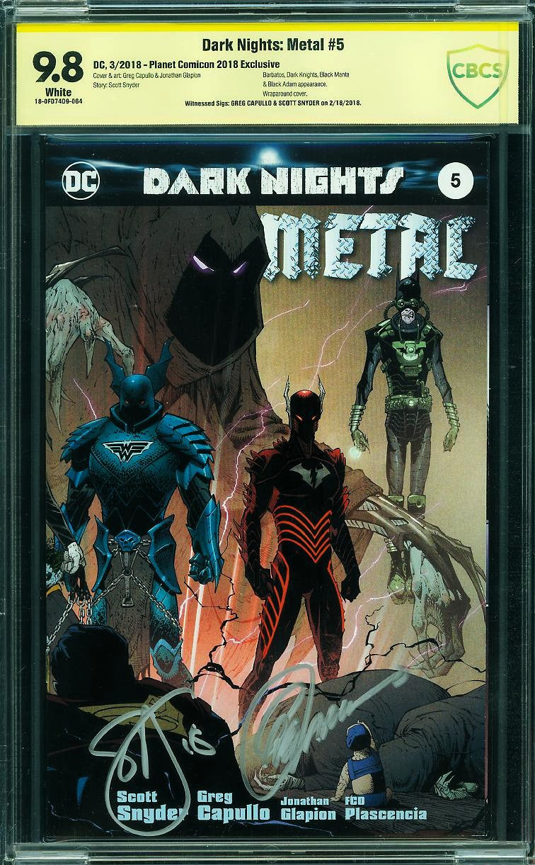Dark Nights: Metal #5 (DC, 2018) CBCS 9.8 Signed Capullo & Snyder