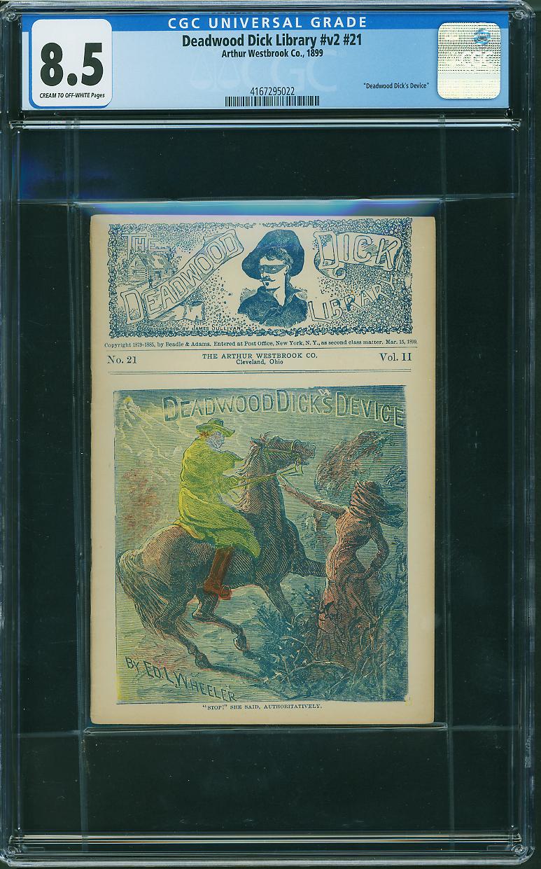 Deadwood Dick Library Vol. 2 #21 (1899) CGC 8.5 – HIGHEST GRADED