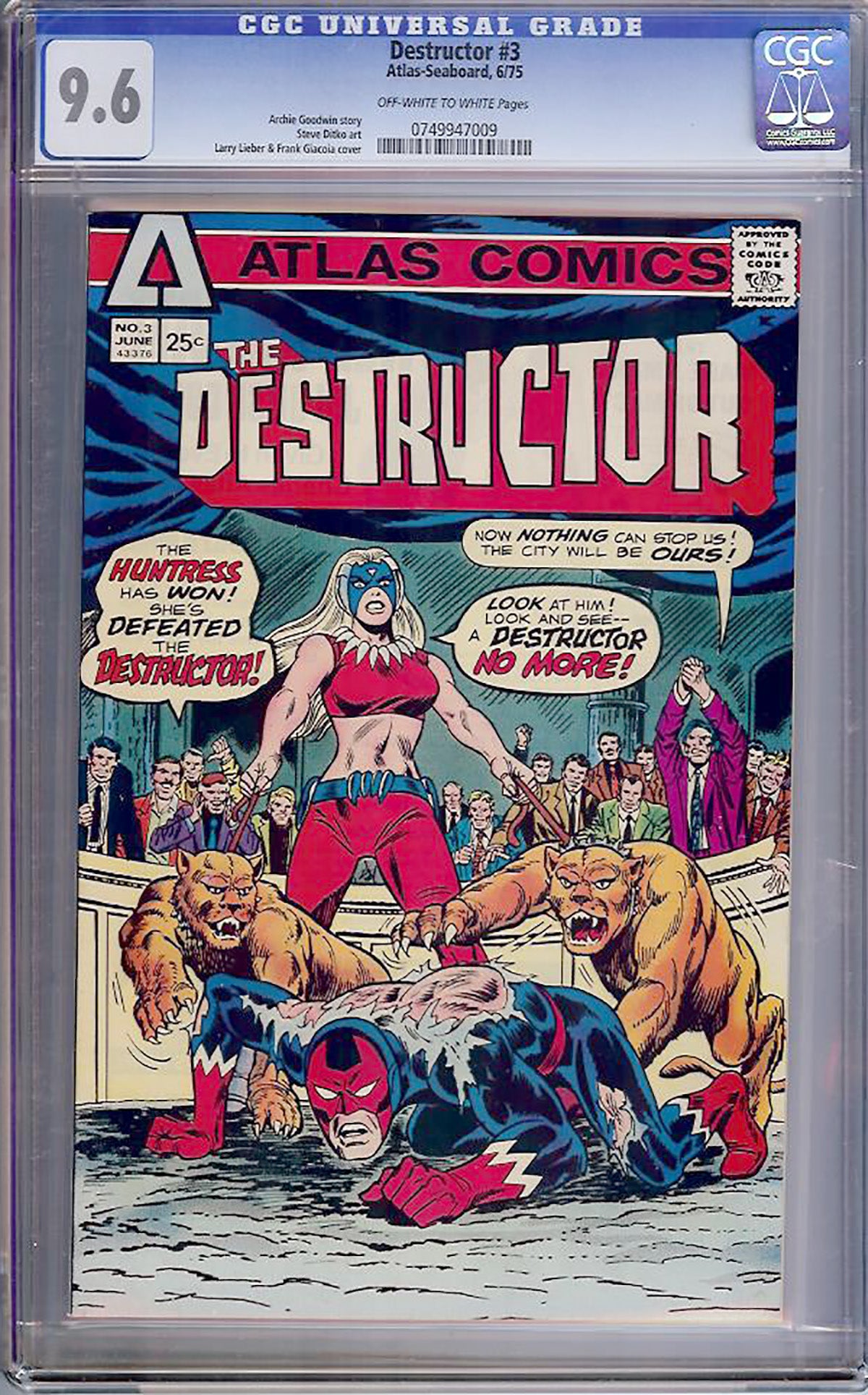 Destructor #3 (Atlas/Seaboard, 1975) CGC 9.6 – 2nd Highest Graded