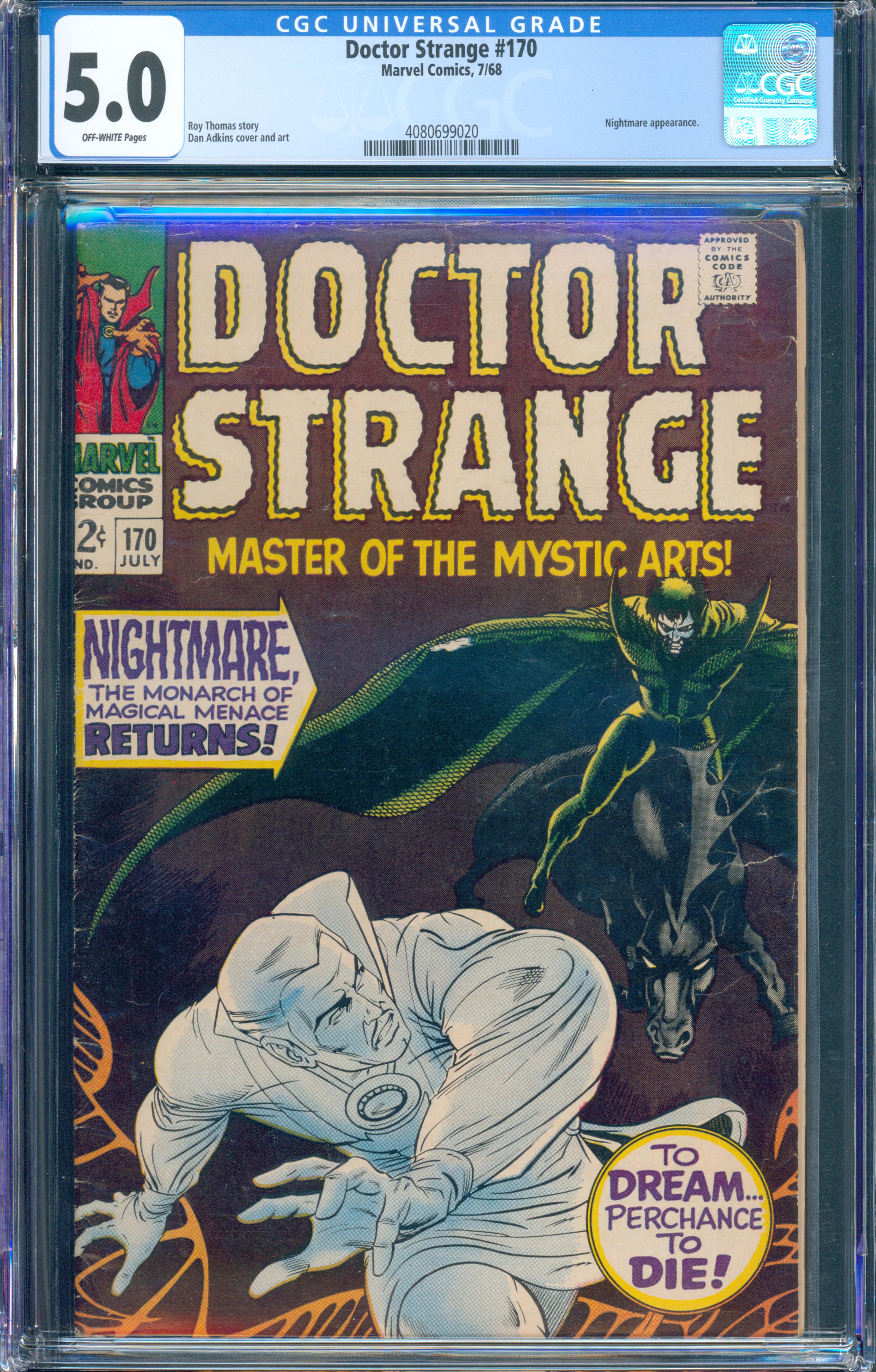 Doctor Strange #170 (Marvel Comics, 1968) CGC 5.0