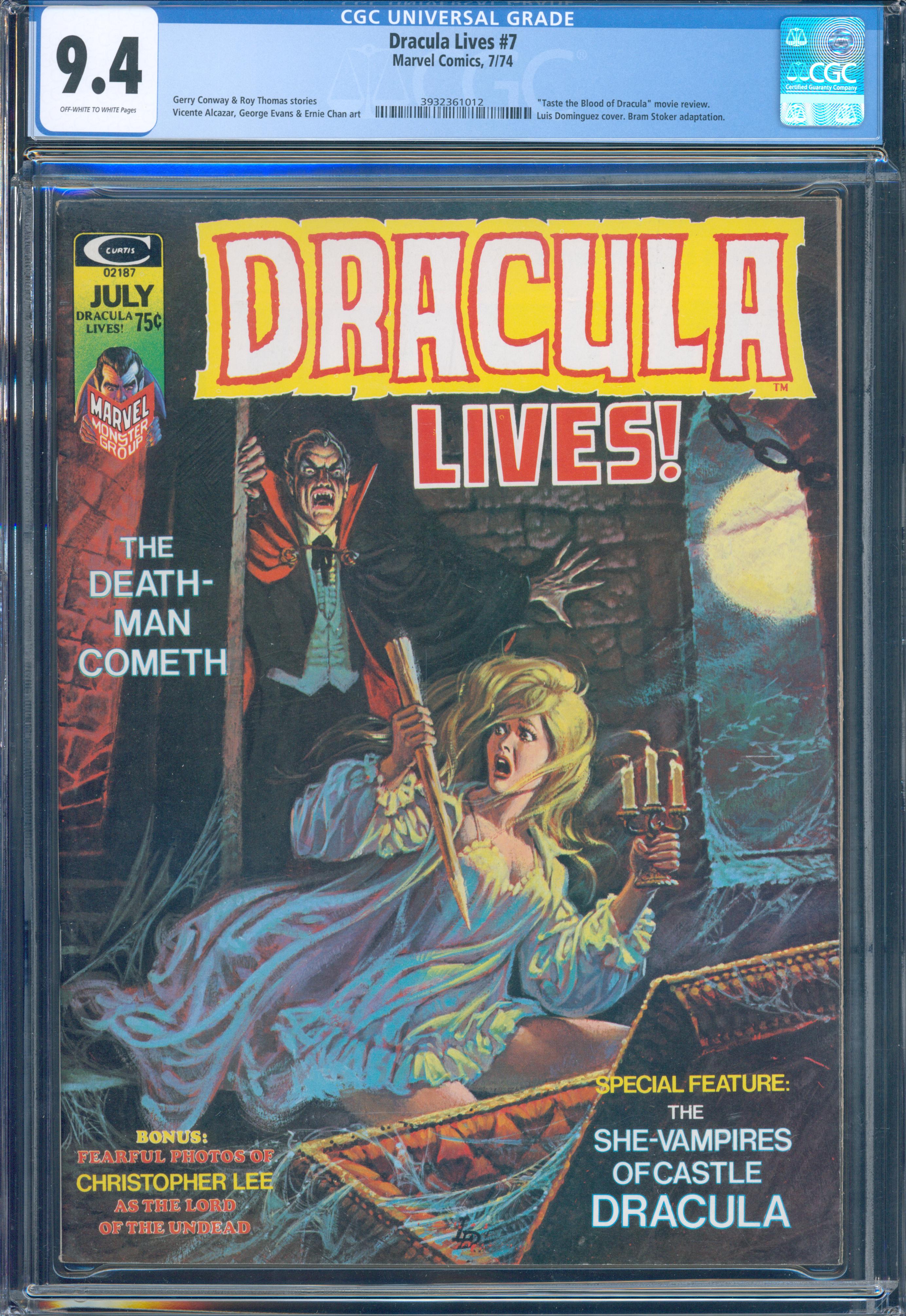 Dracula Lives! #7 (Marvel, 1974) CGC 9.4