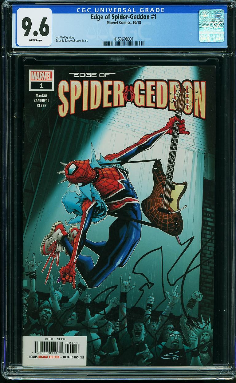Edge of Spider‑Geddon #1 (Marvel Comics, 2018) CGC 9.6