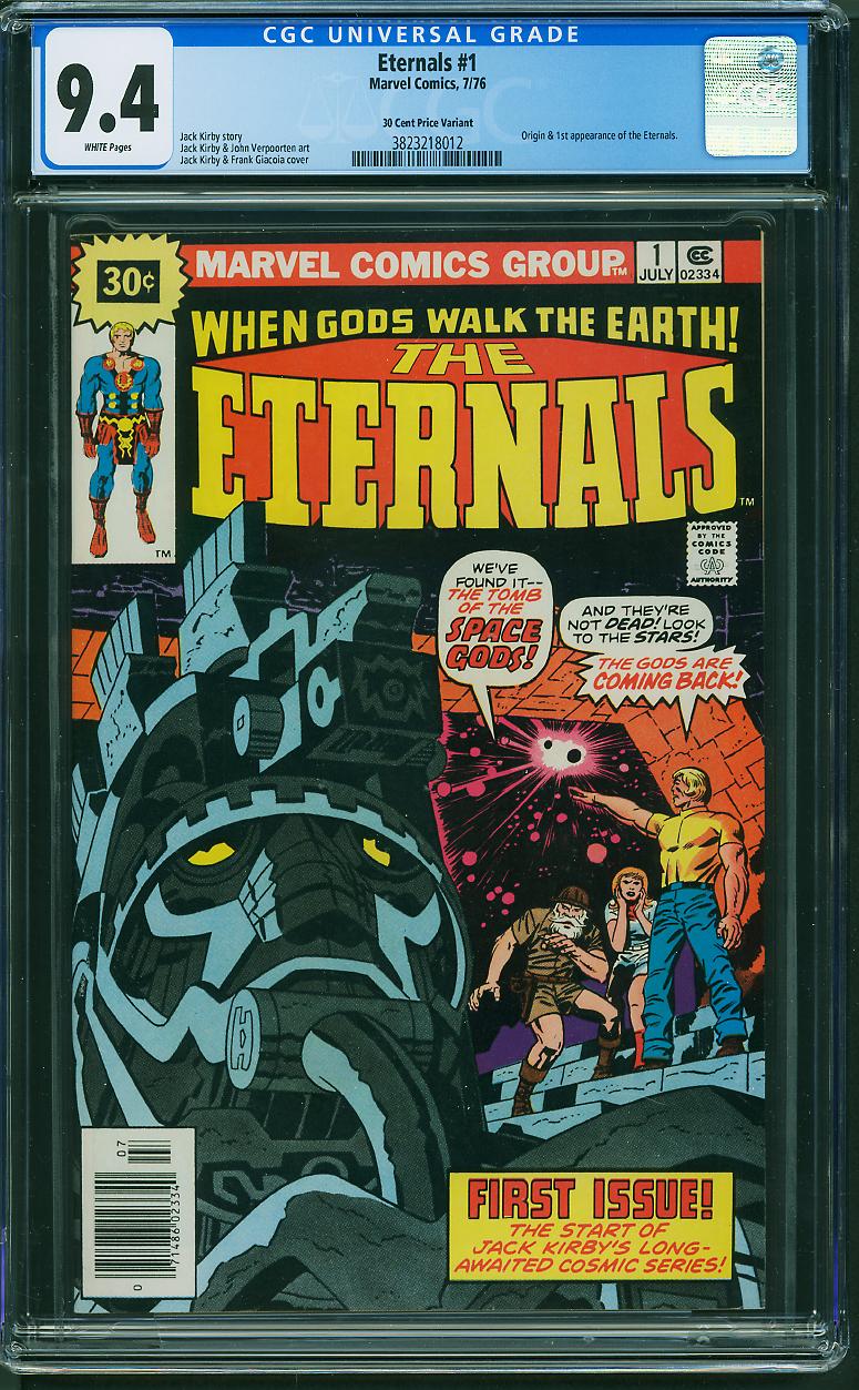 The Eternals #1 30¢ Price Variant (Marvel, 1976) CGC 9.4