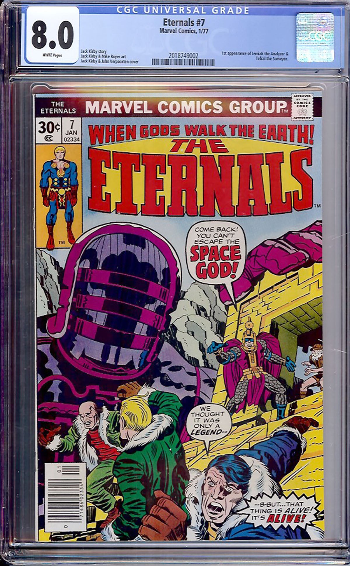 Eternals #7 (Marvel Comics, 1977) CGC 8.0