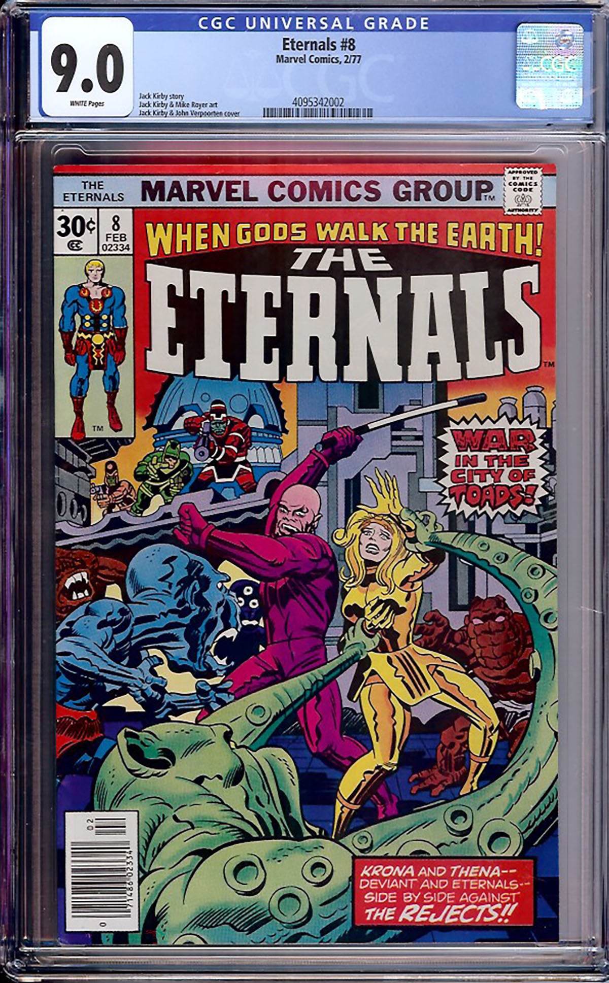 Eternals #8 (Marvel, 1977) CGC 9.0