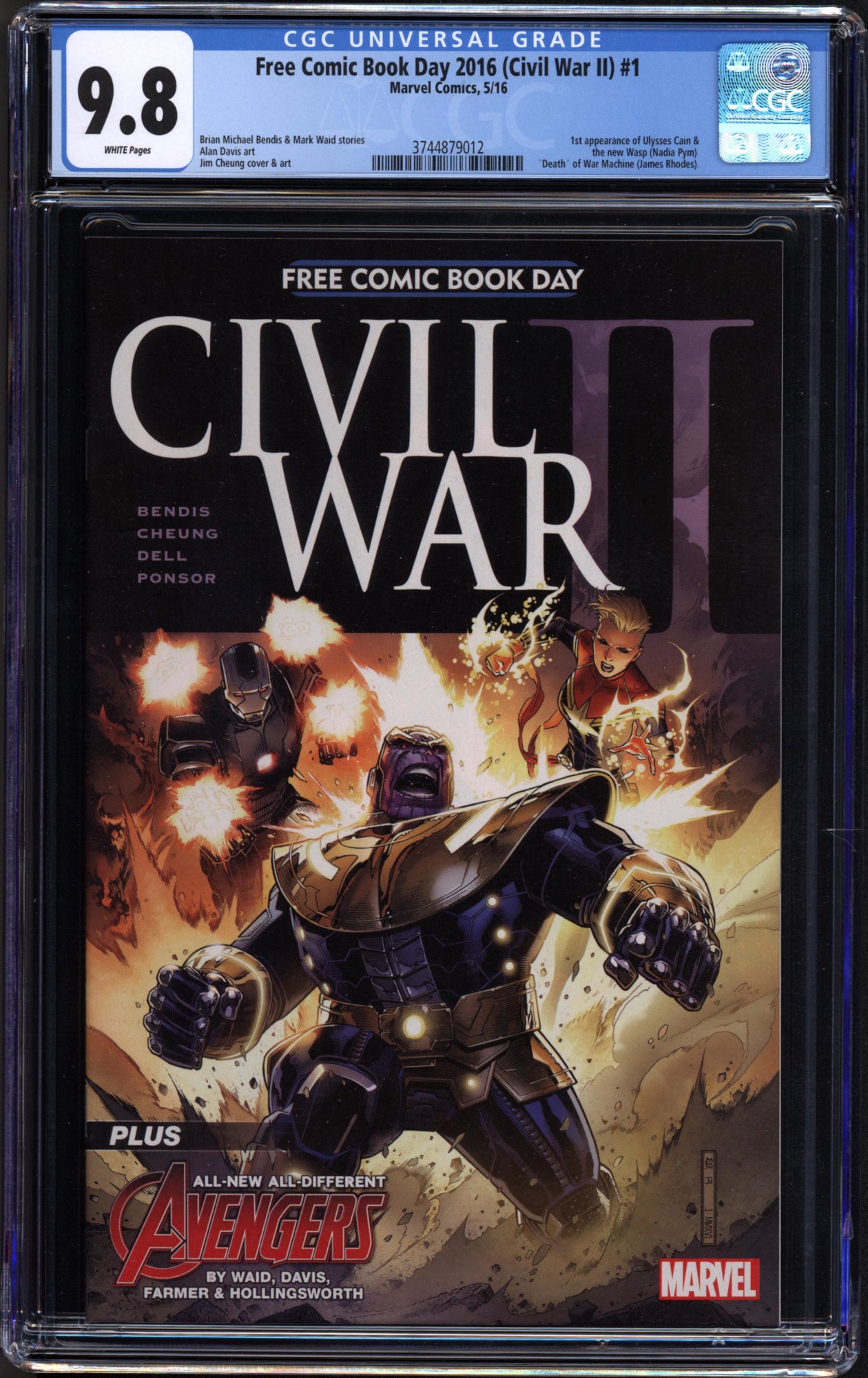 Free Comic Book Day 2016 (Civil War II) #1 (Marvel, 2016) CGC 9.8