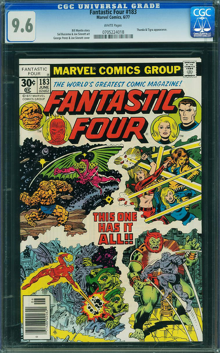 Fantastic Four #183 (1977) CGC 9.6 | Thundra & Tigra