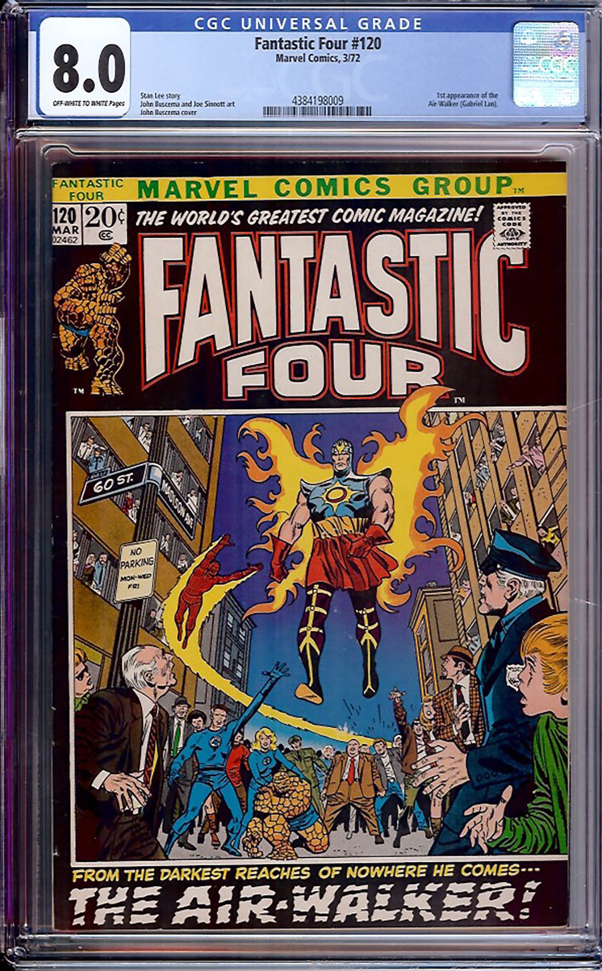 Fantastic Four #120 (Marvel Comics, 1972) CGC 8.0