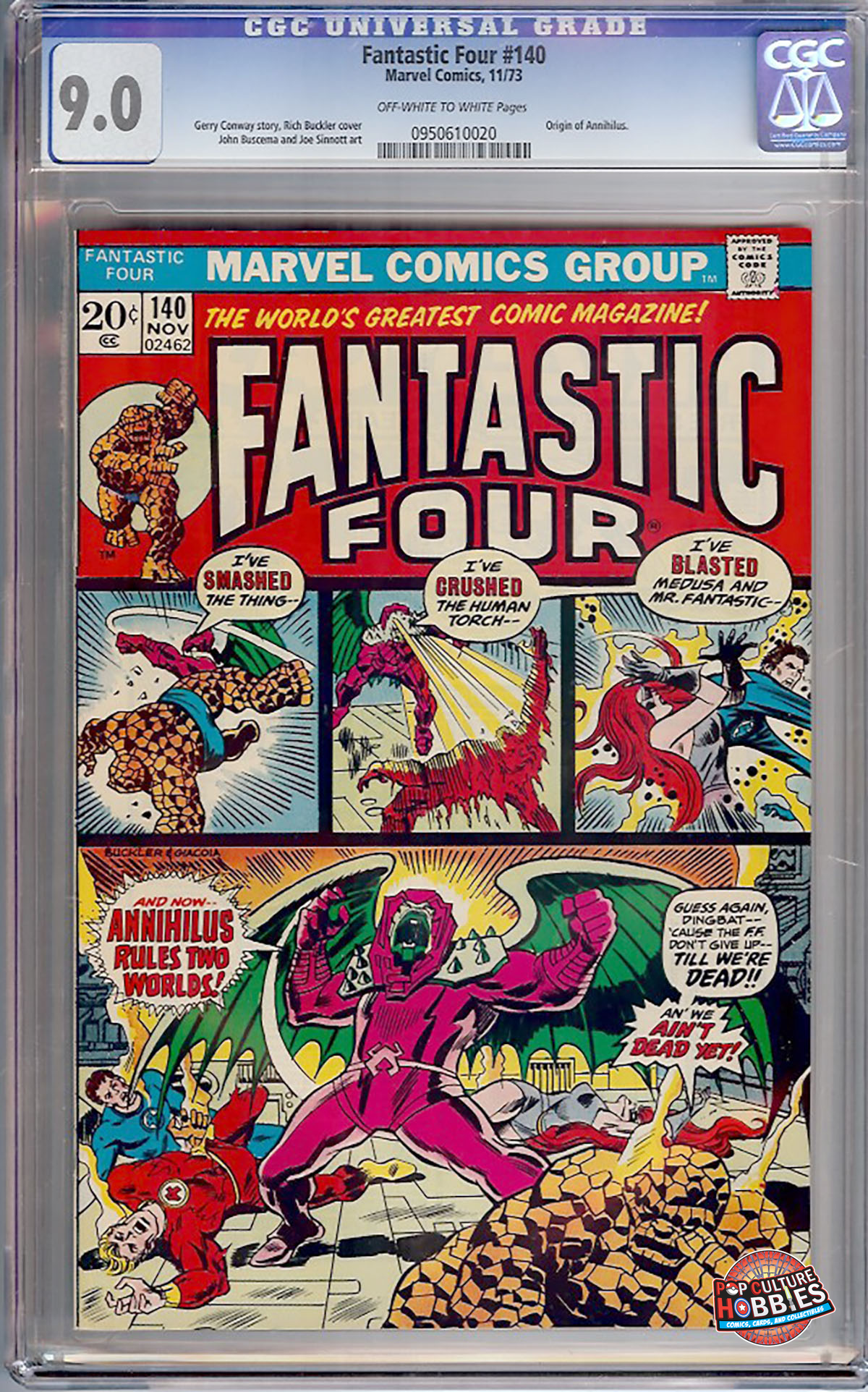 Fantastic Four #140 (Marvel, 1973) CGC 9.0