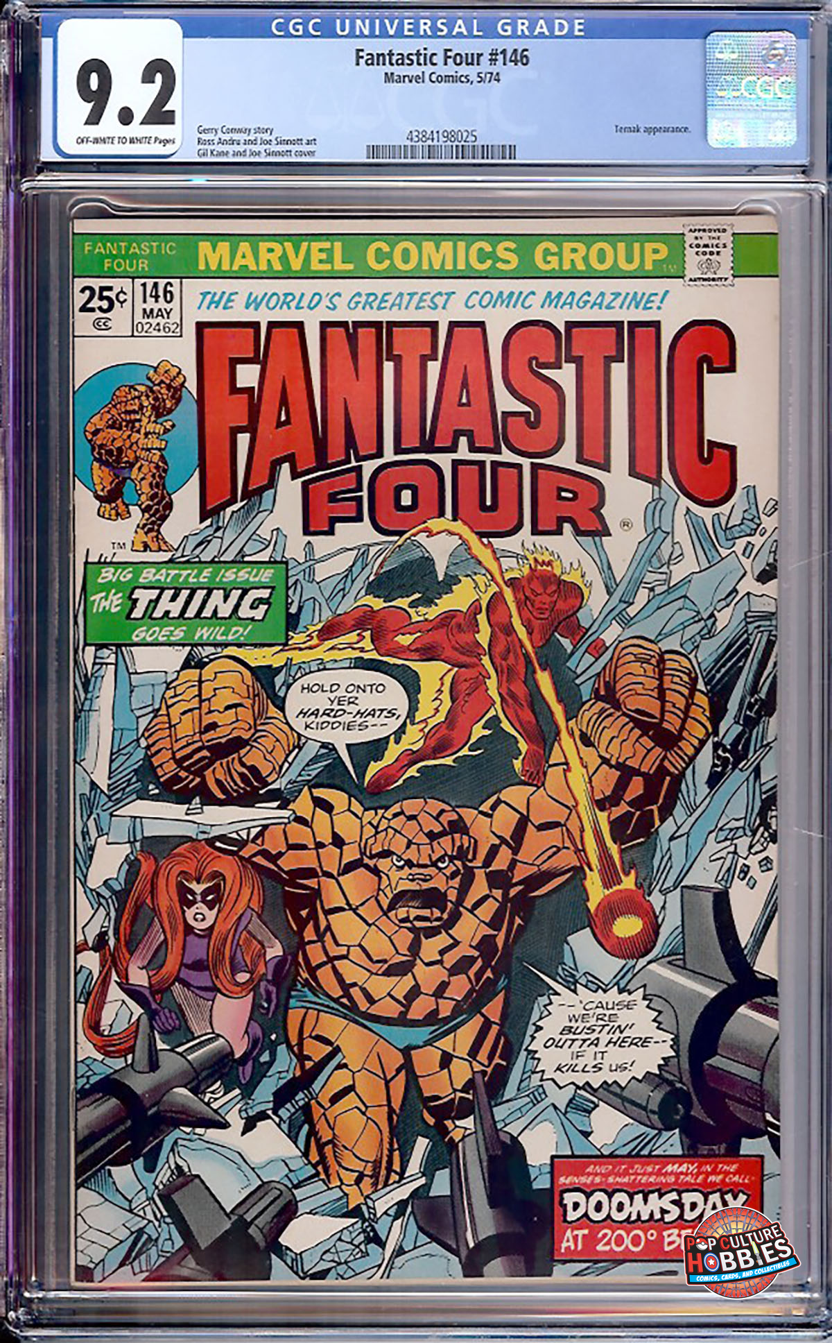 Fantastic Four #146 (Marvel, 1974) CGC 9.2