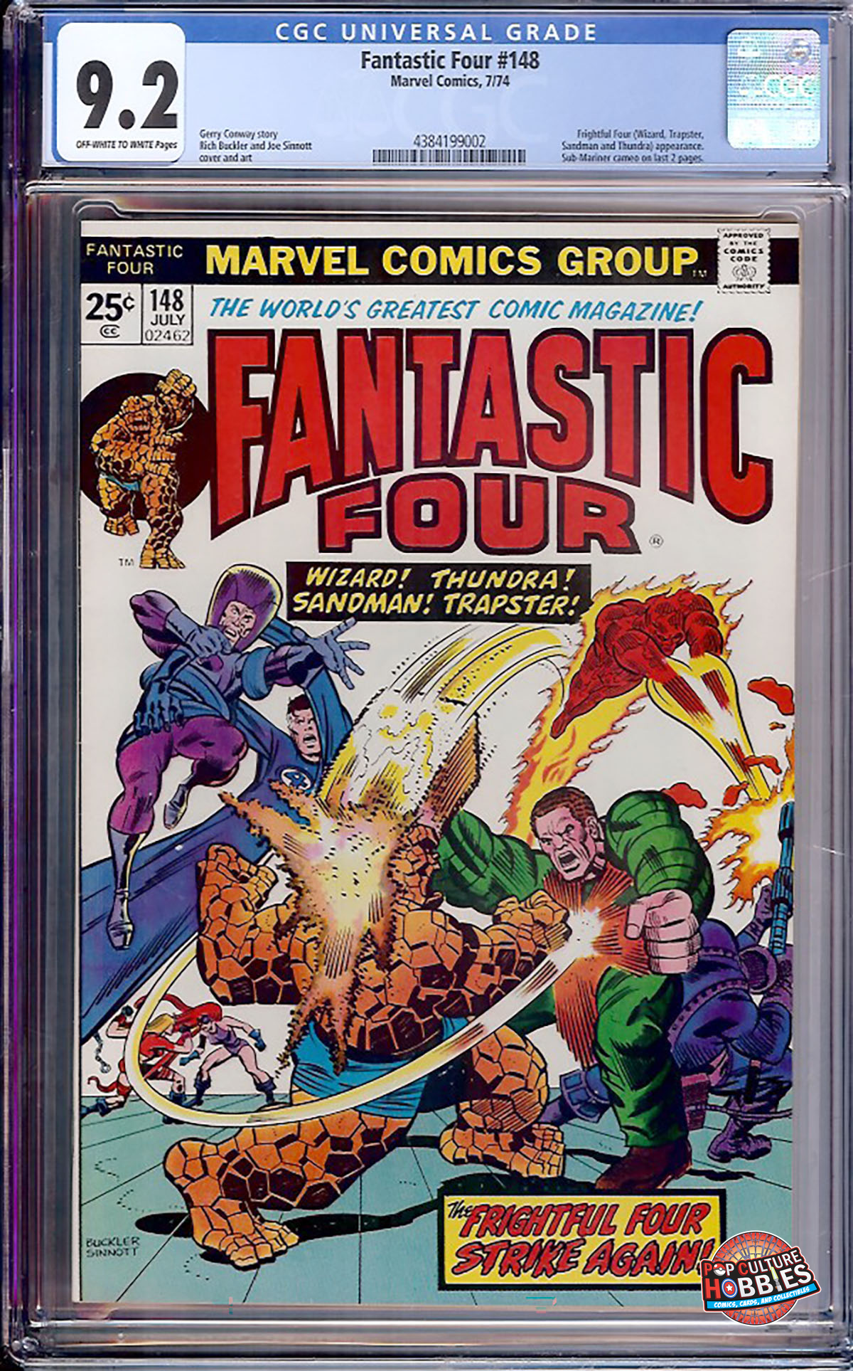 Fantastic Four #148 (Marvel, 1974) CGC 9.2