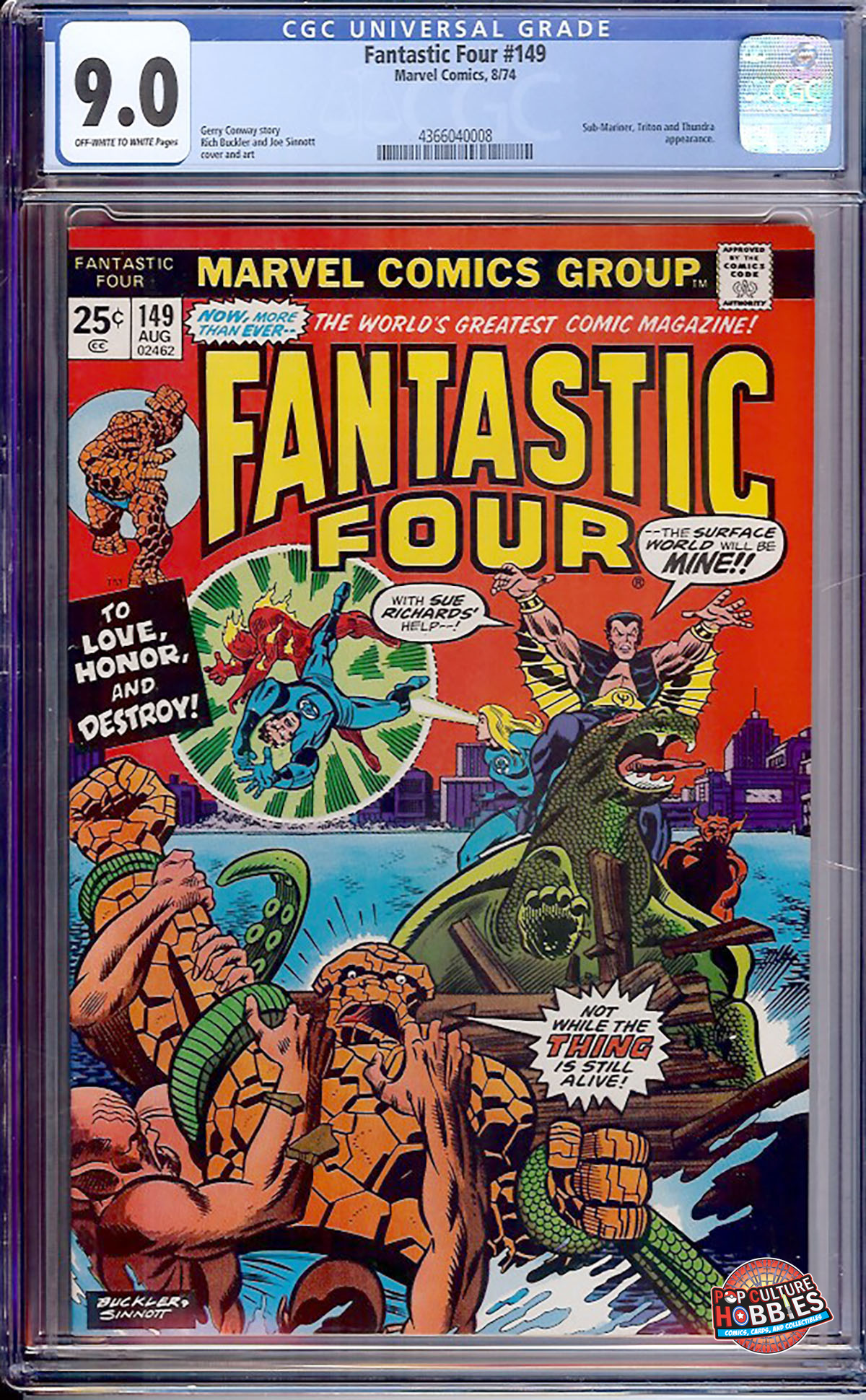 Fantastic Four #149 (Marvel, 1974) CGC 9.0