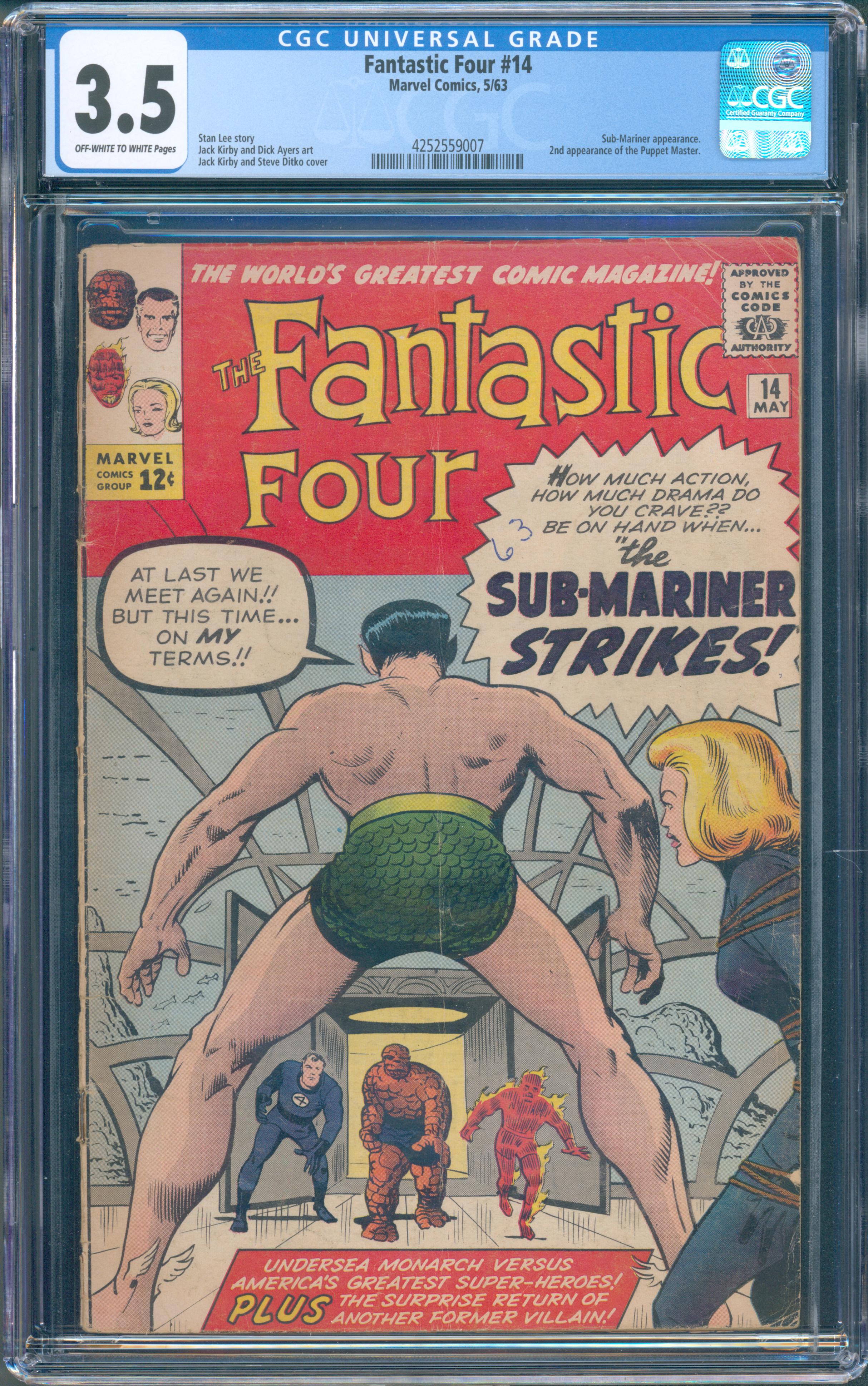 Fantastic Four #14 (Marvel, 1963) CGC 3.5 — KEY