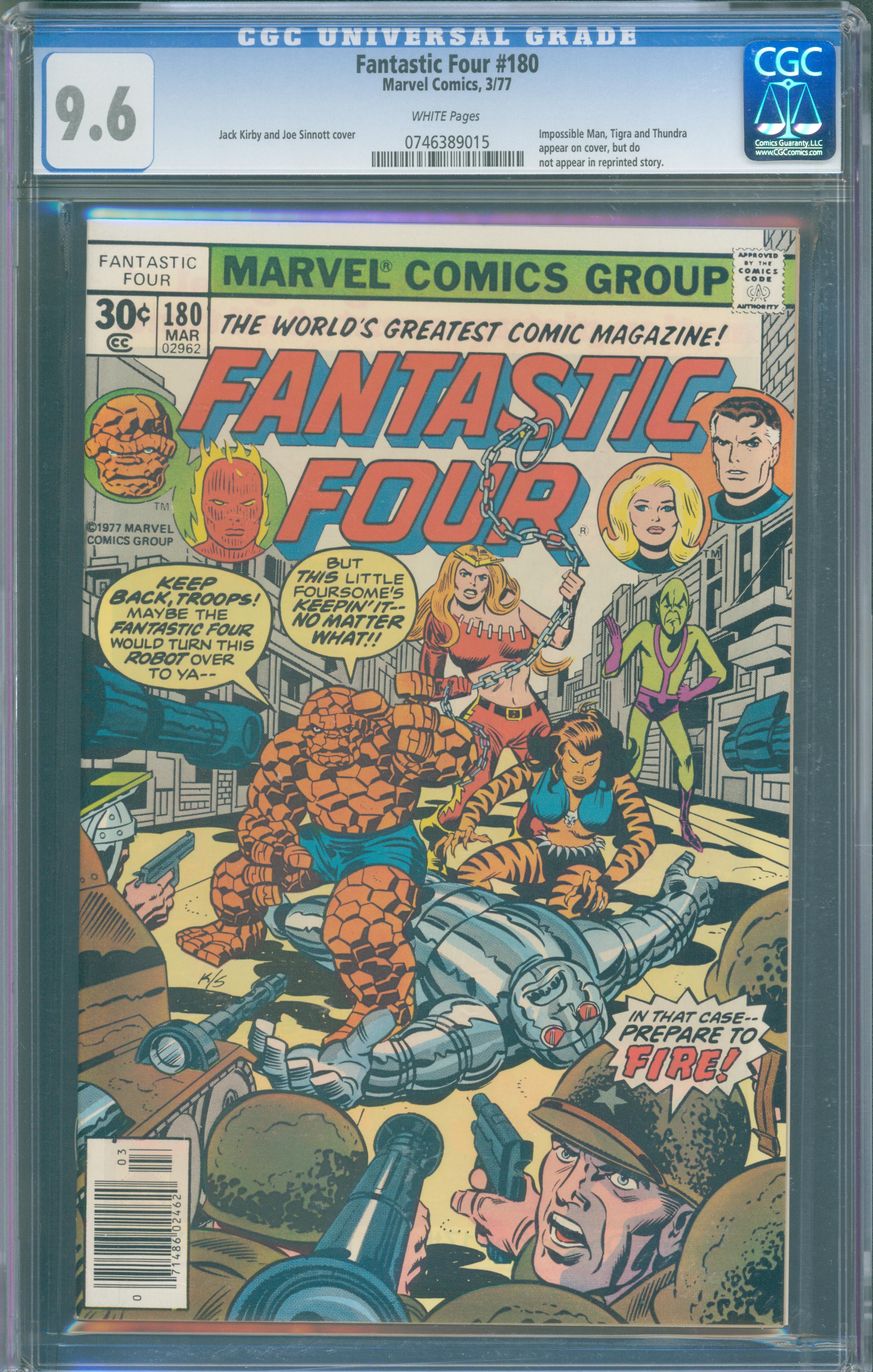 Fantastic Four #180 (Marvel, 1977) CGC 9.6
