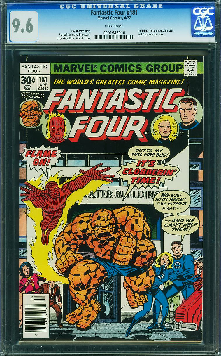 Fantastic Four #181 (1977, Marvel) CGC 9.6