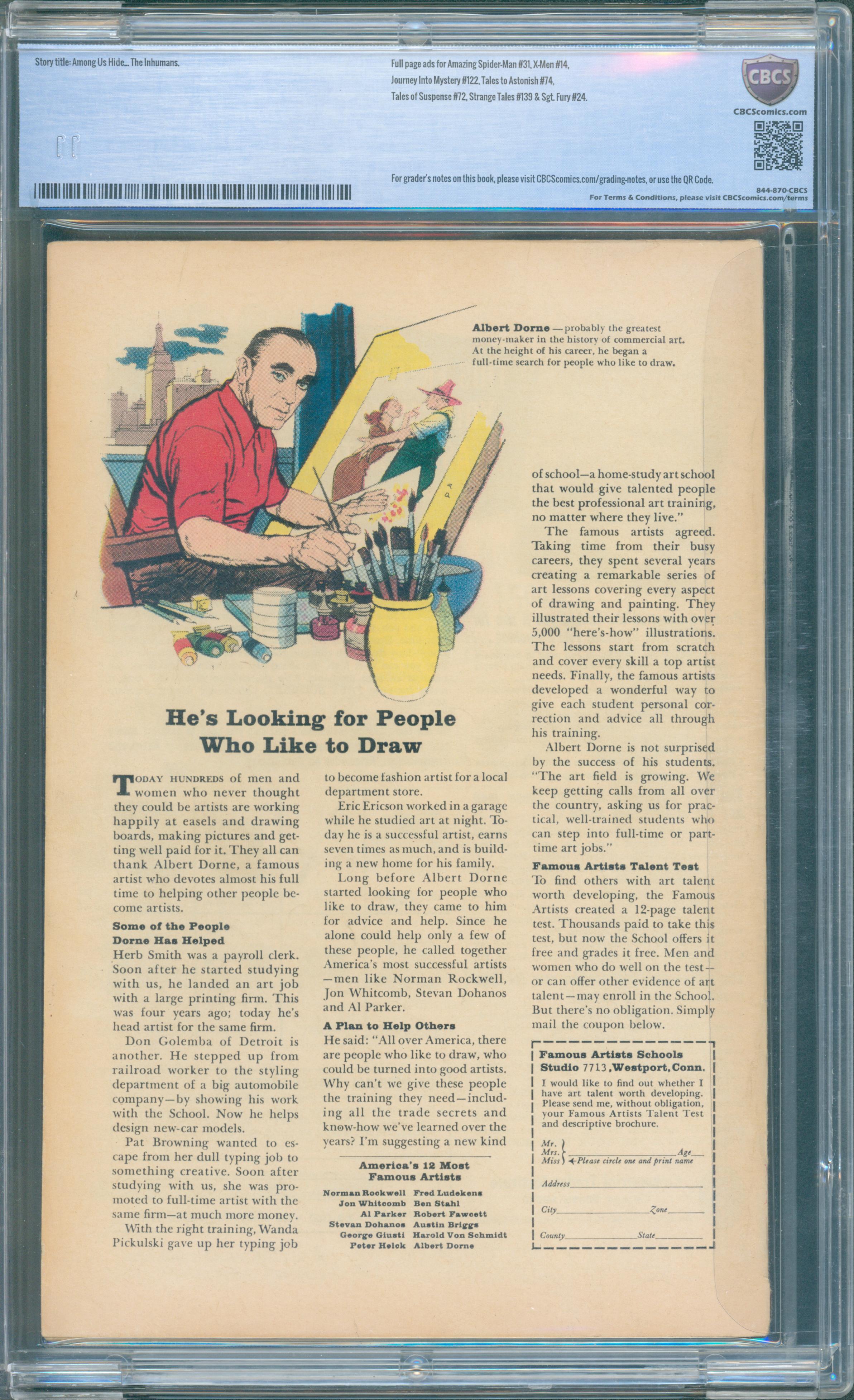 Fantastic Four #45 (Marvel, 1965) CBCS 5.5 | 1st Inhumans Team Appearance