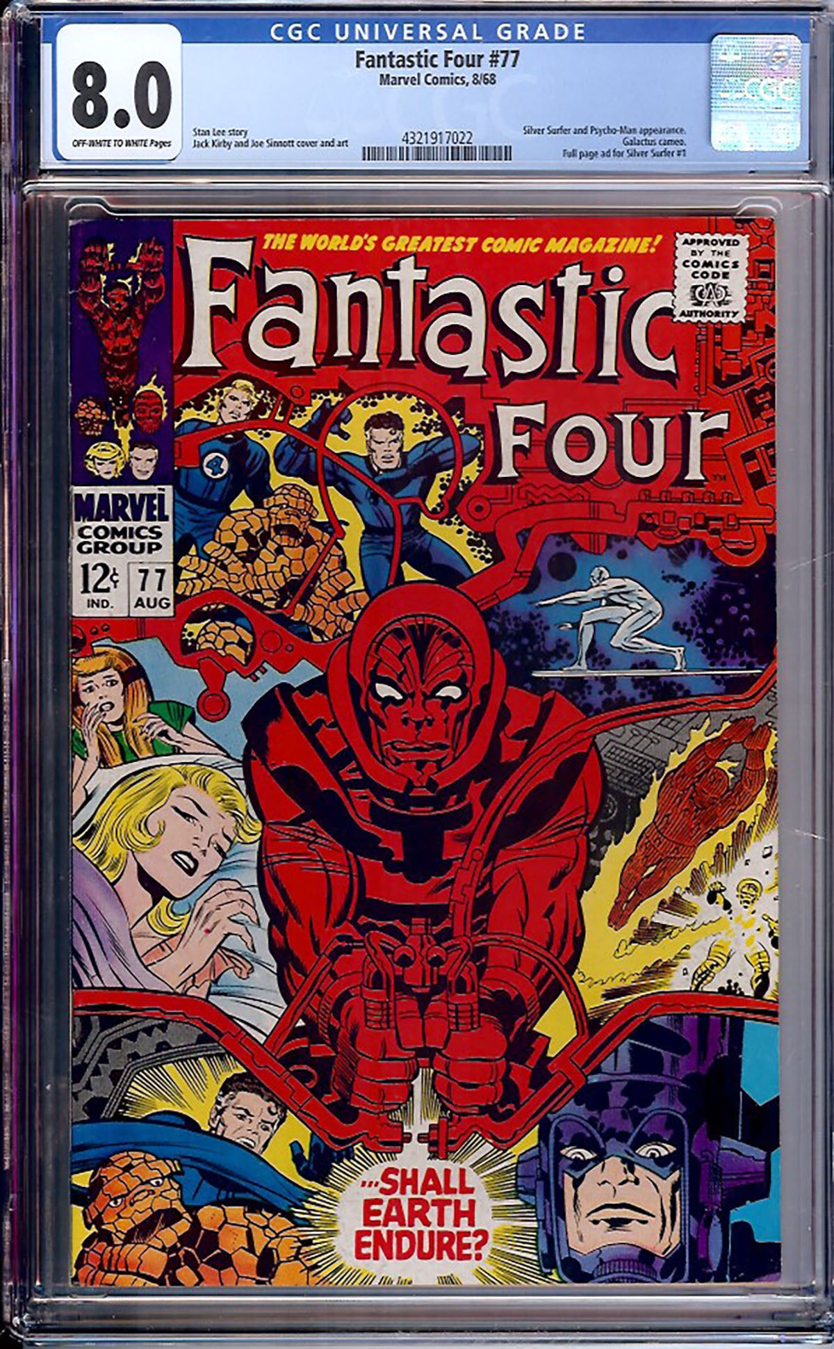 Fantastic Four #77 (Marvel Comics, 1968) CGC 8.0