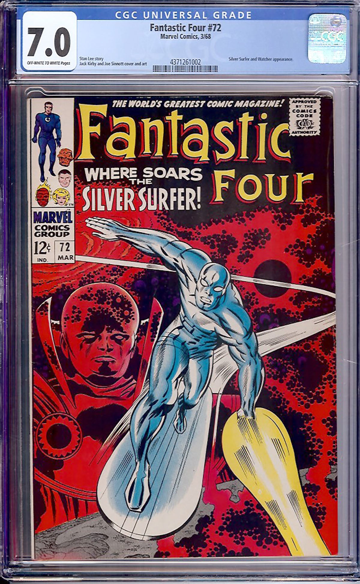 Fantastic Four #72 (Marvel Comics, 1968) CGC 7.0