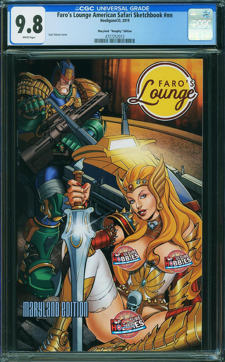Faro's Lounge American Safari Sketchbook (Hooligans Co., 2019) CGC 9.8