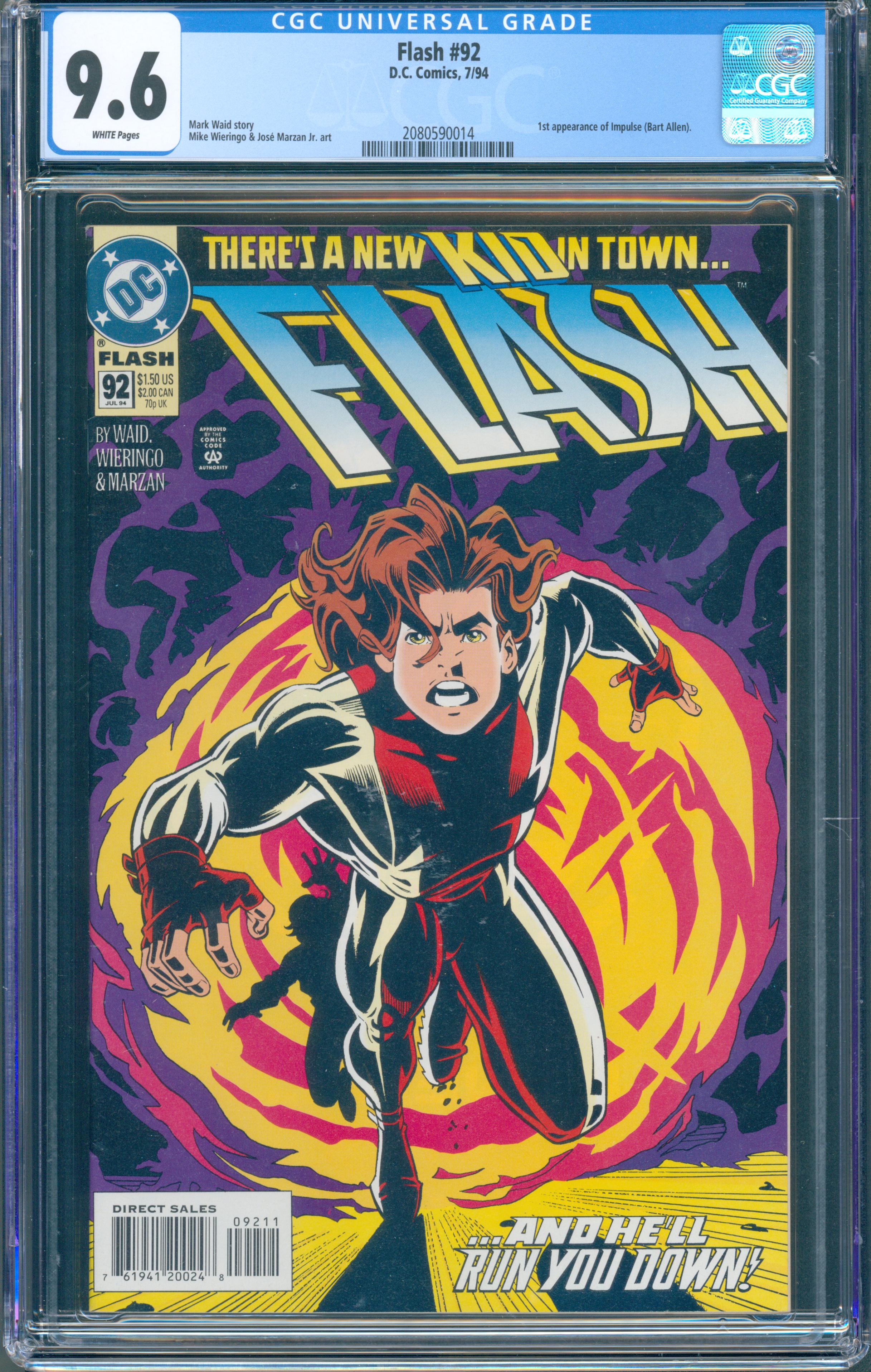 Flash #92 (DC, 1994) CGC 9.6 - Key 1st Impulse