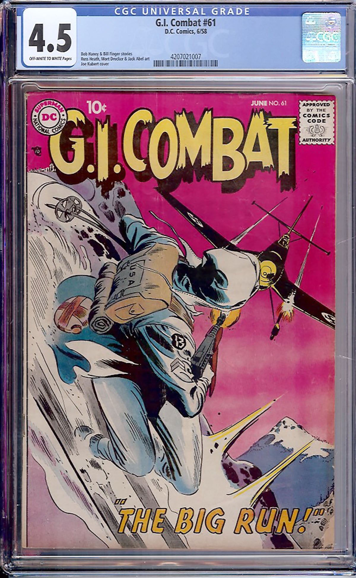 G.I. Combat #61 (DC, 1958) CGC 4.5