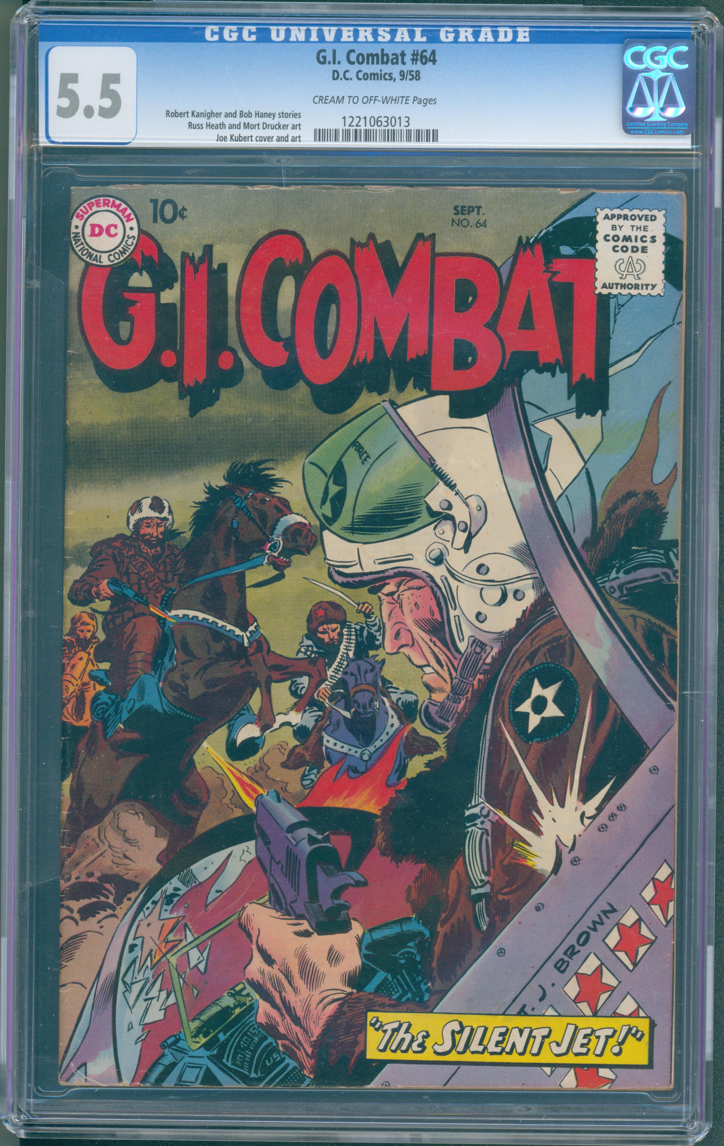 G.I. Combat #64 (DC Comics, 1958) CGC 5.5