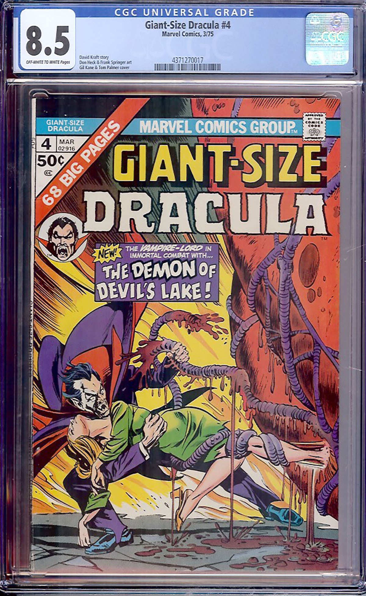 Giant-Size Dracula #4 (Marvel, 1975) CGC 8.5