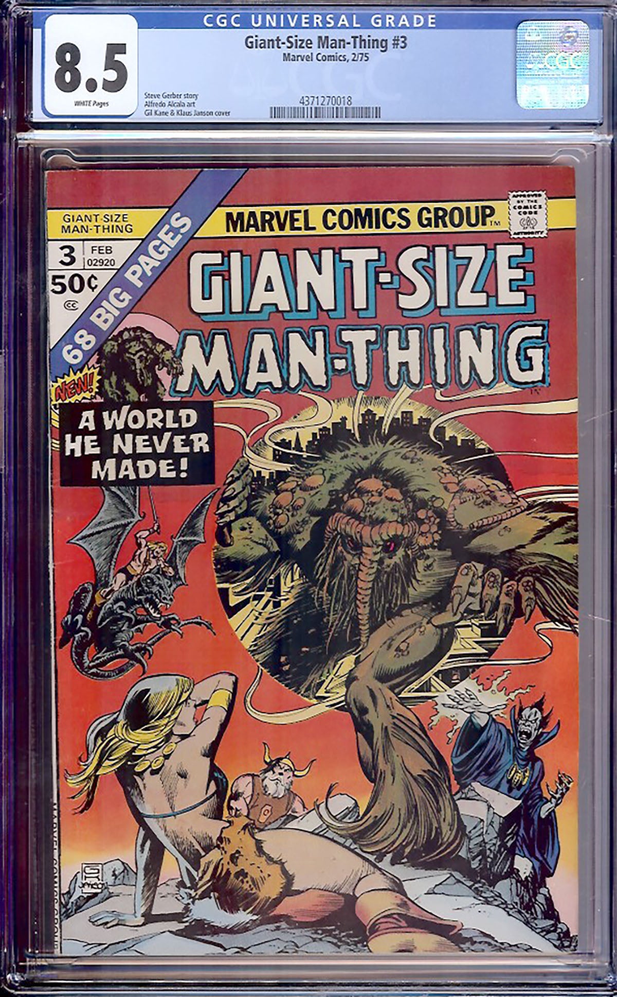 Giant-Size Man-Thing #3 (Marvel, 1975) CGC 8.5