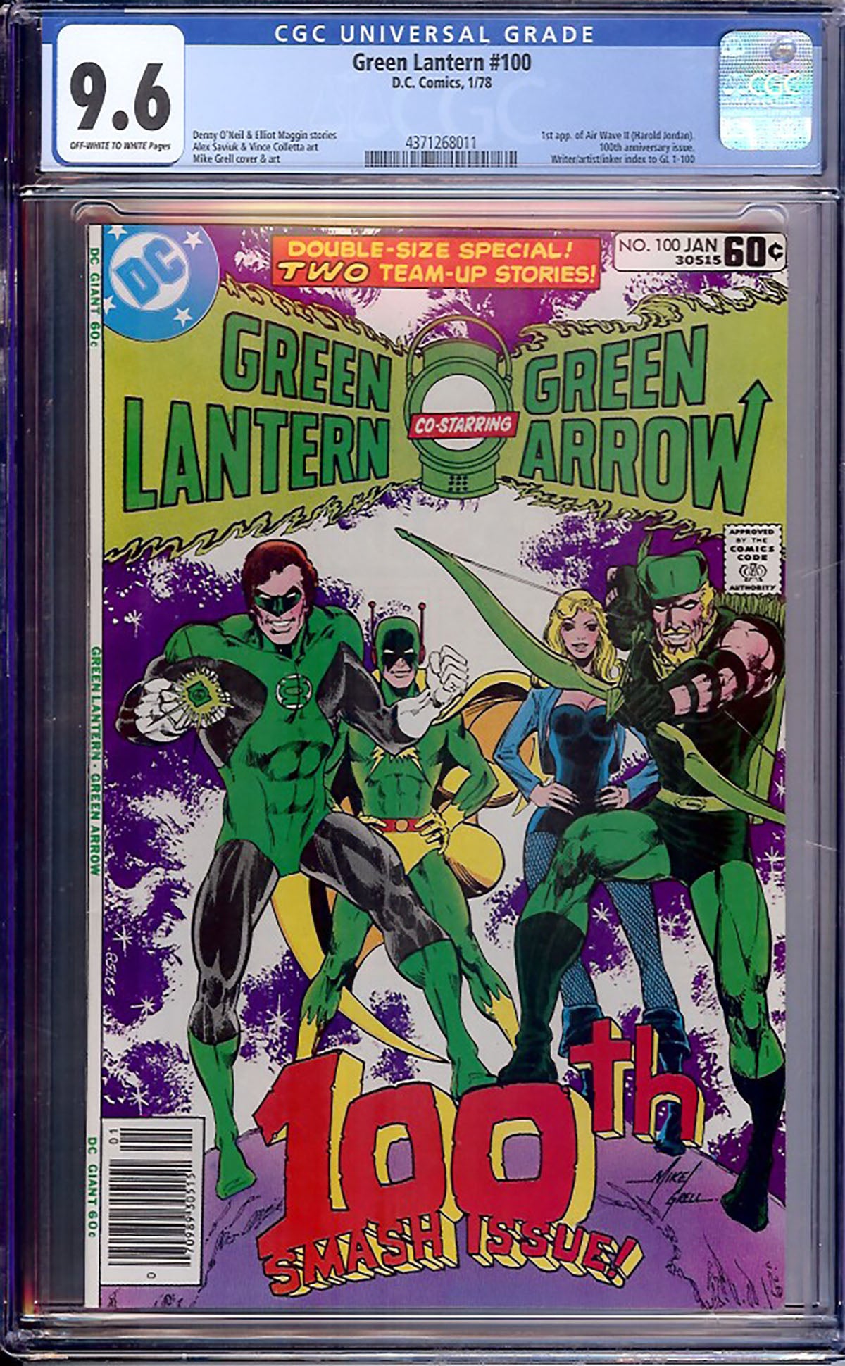 Green Lantern #100 (DC, 1978) CGC 9.6