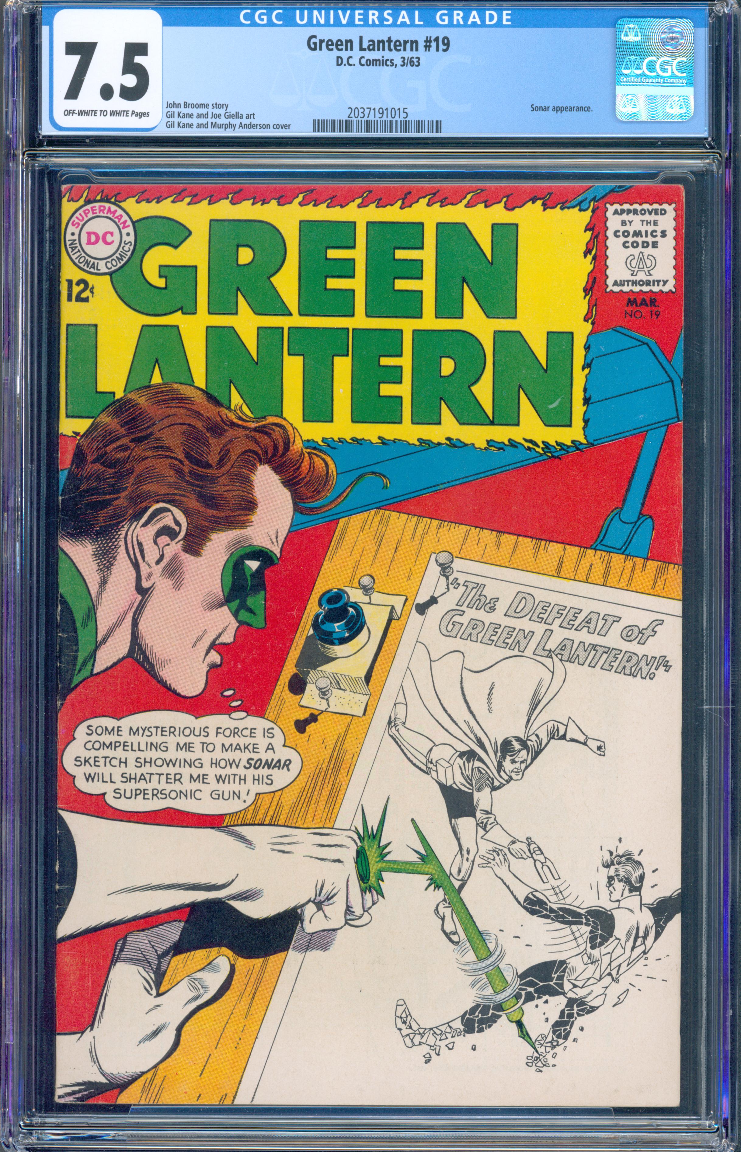 Green Lantern #19 (DC, 1963) CGC 7.5
