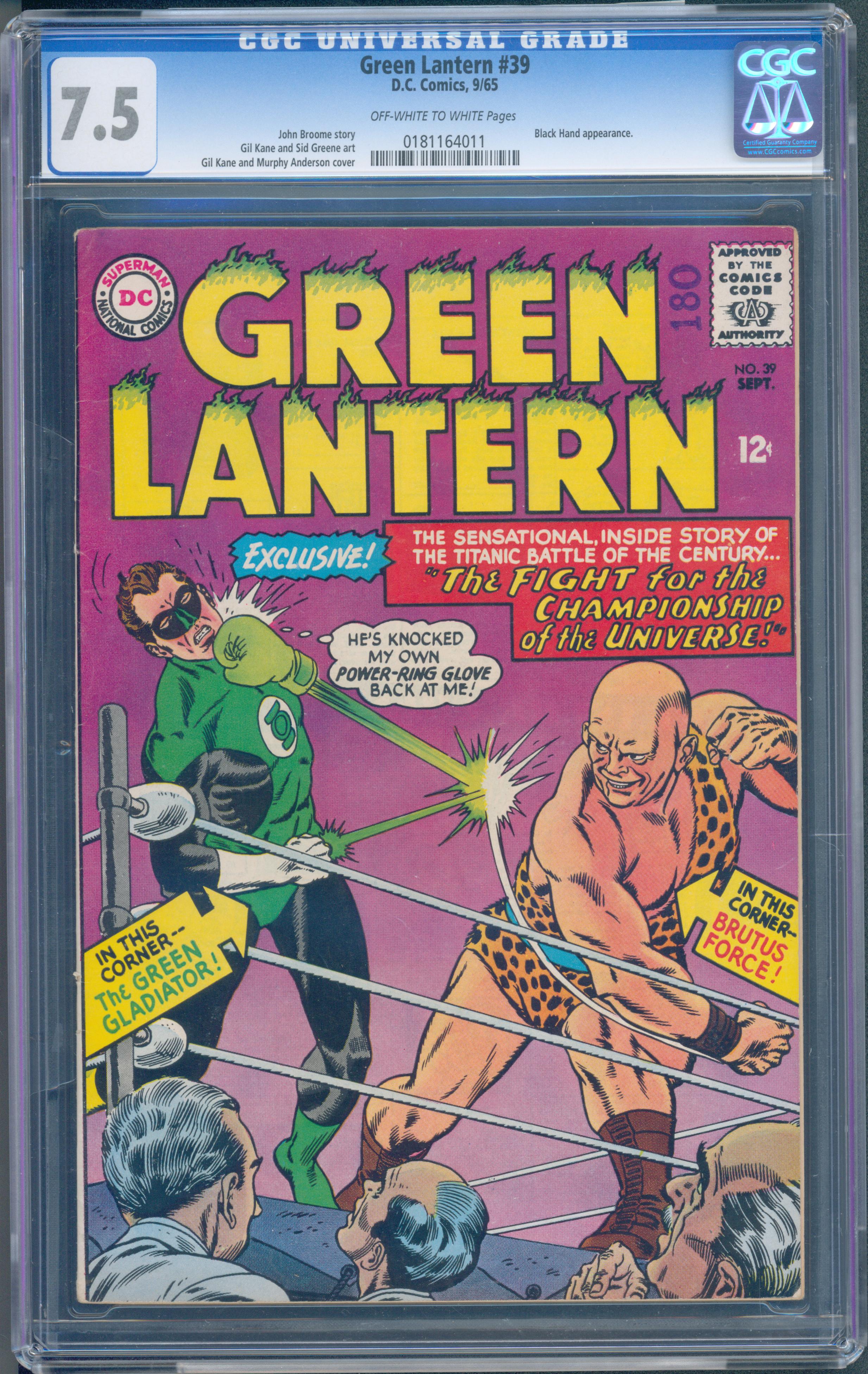 Green Lantern #39 (DC, 1965) CGC 7.5