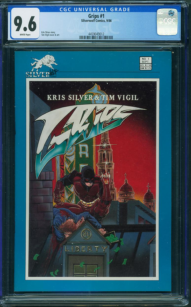 Grips #1 (Silverwolf, 1986) CGC 9.6