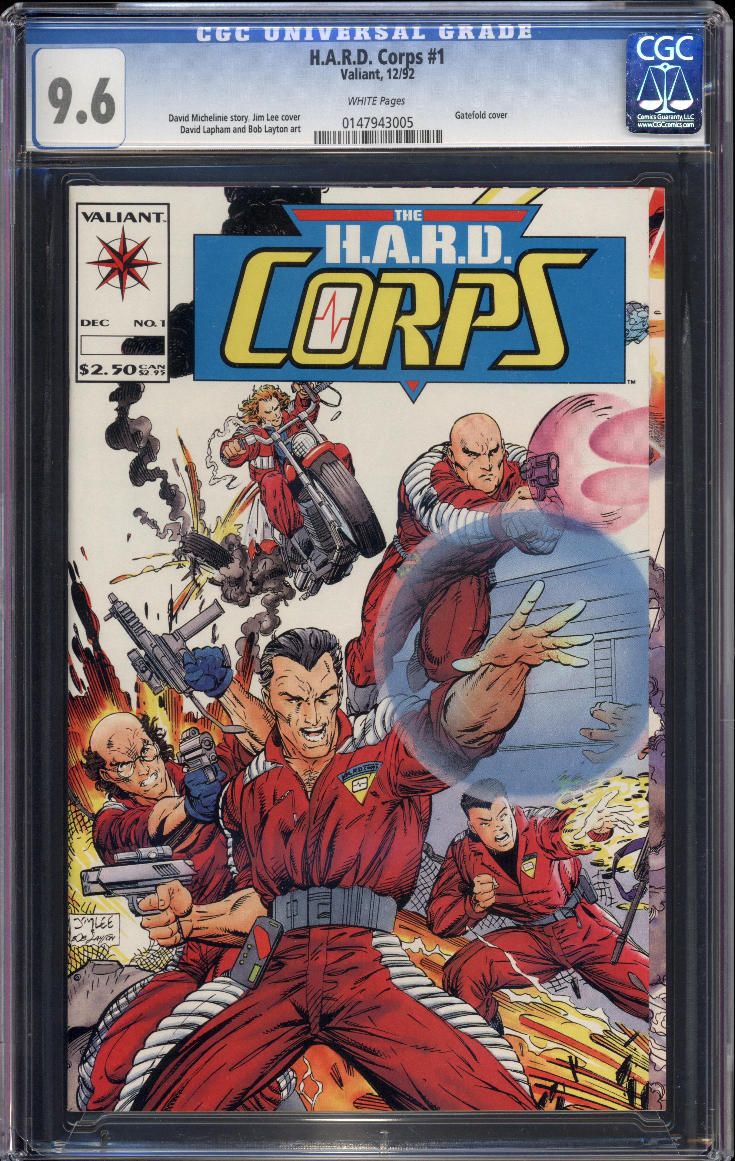 H.A.R.D. Corps #1 (Valiant, 1992) CGC 9.6