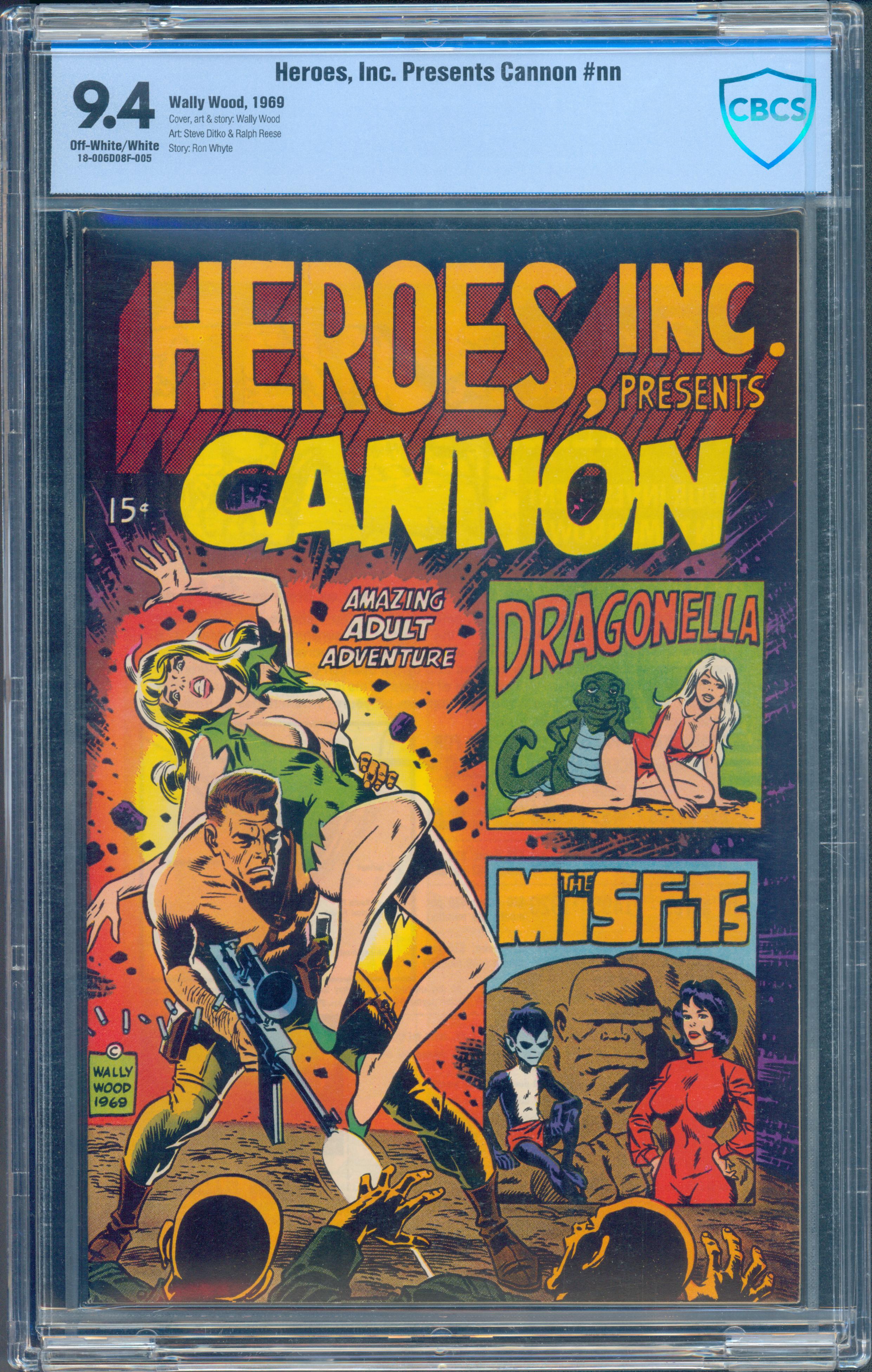 Heroes, Inc. Presents Cannon #1 (Wally Wood, 1969) CBCS 9.4