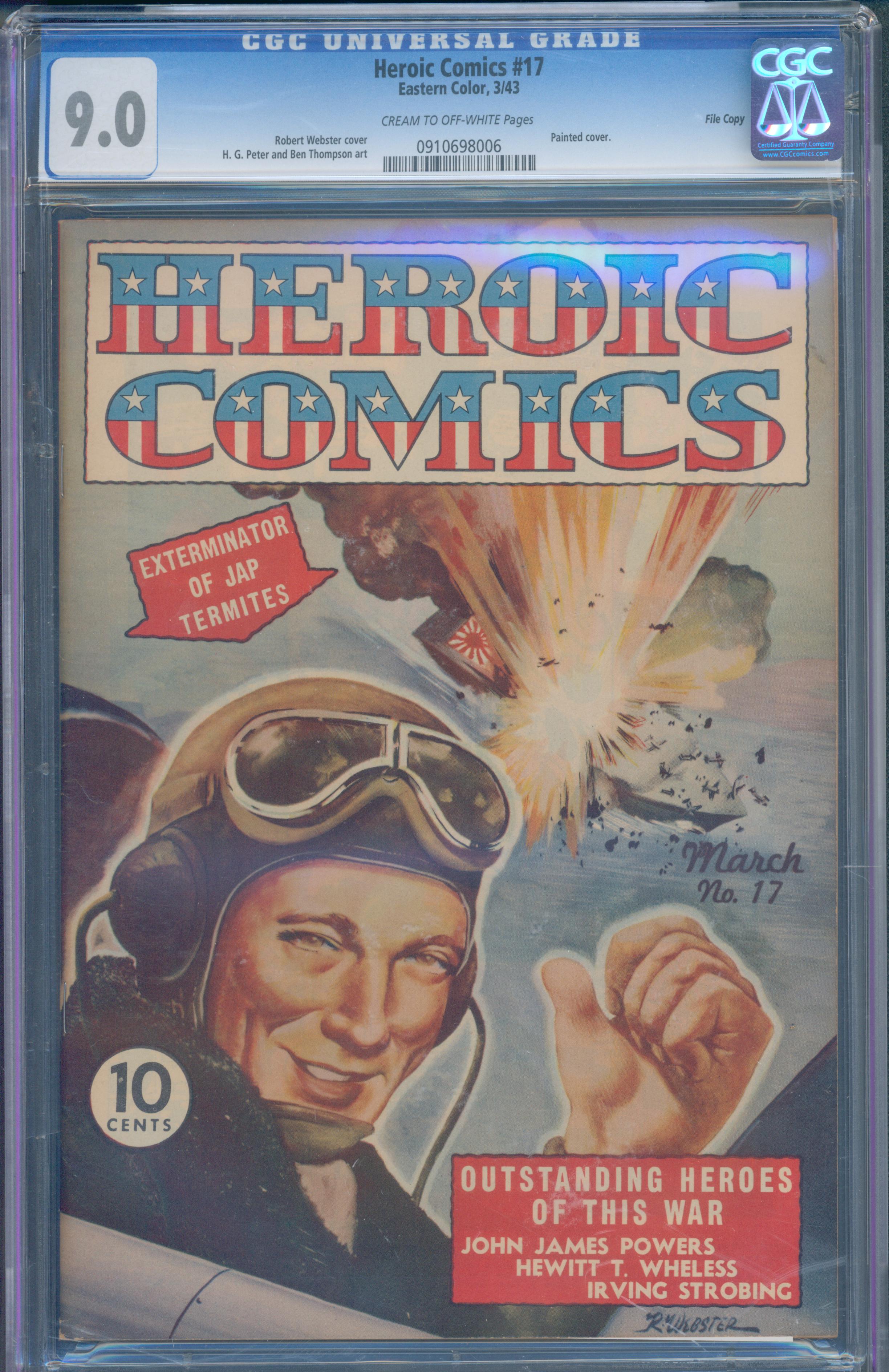 Heroic Comics #17 (Eastern Color, 1943) CGC 9.0