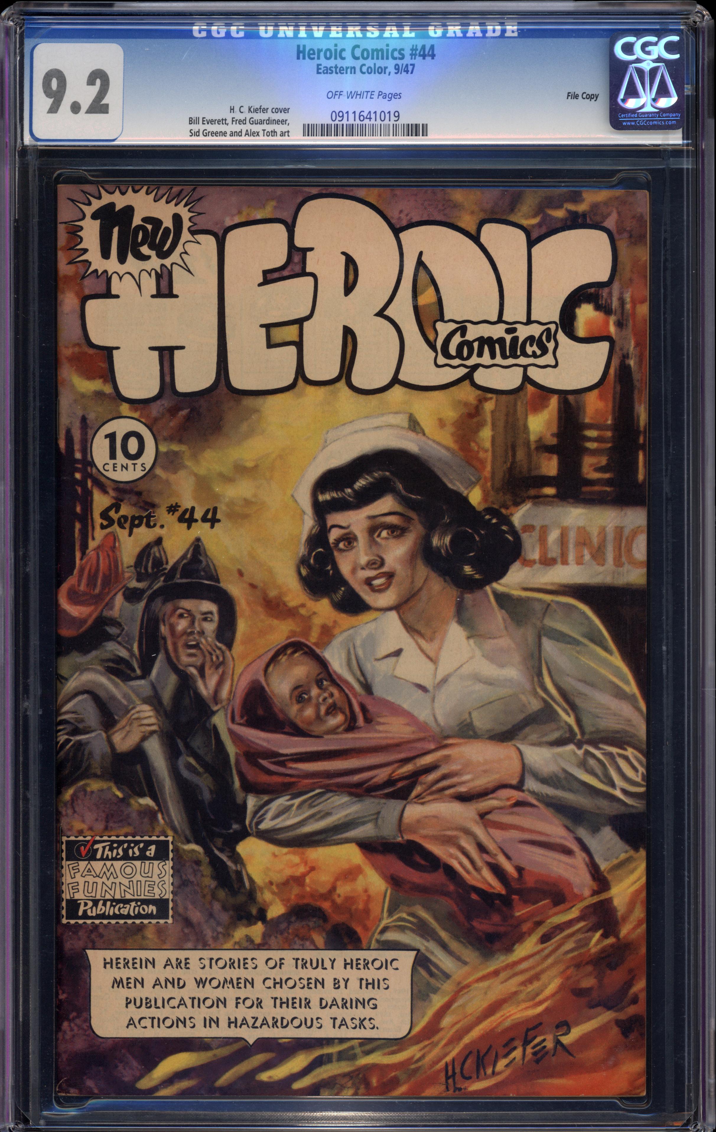Heroic Comics #44 File Copy (Eastern Color, 1947) CGC 9.2