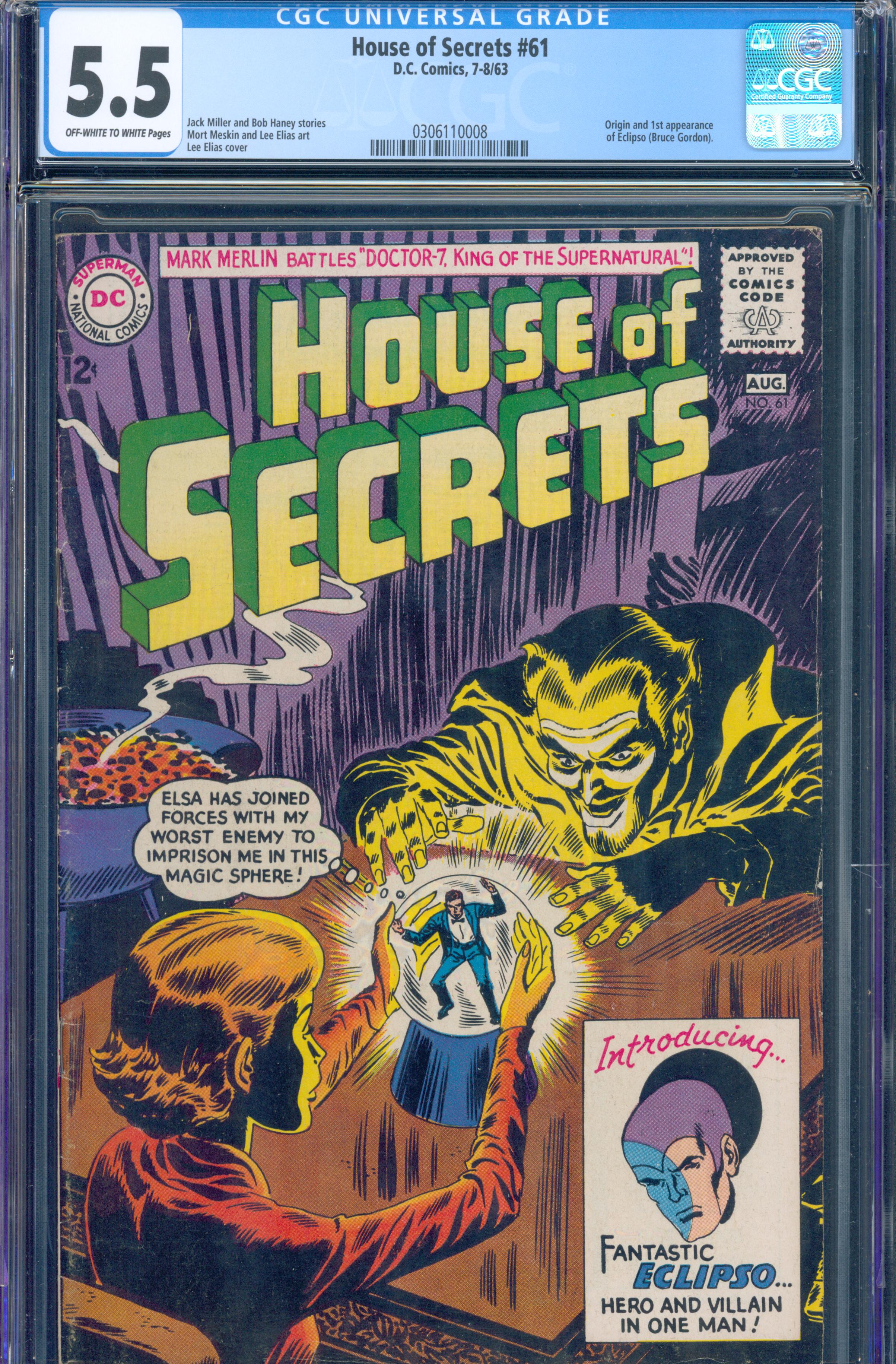 House of Secrets #61 (DC, 1963) CGC 5.5 - KEY