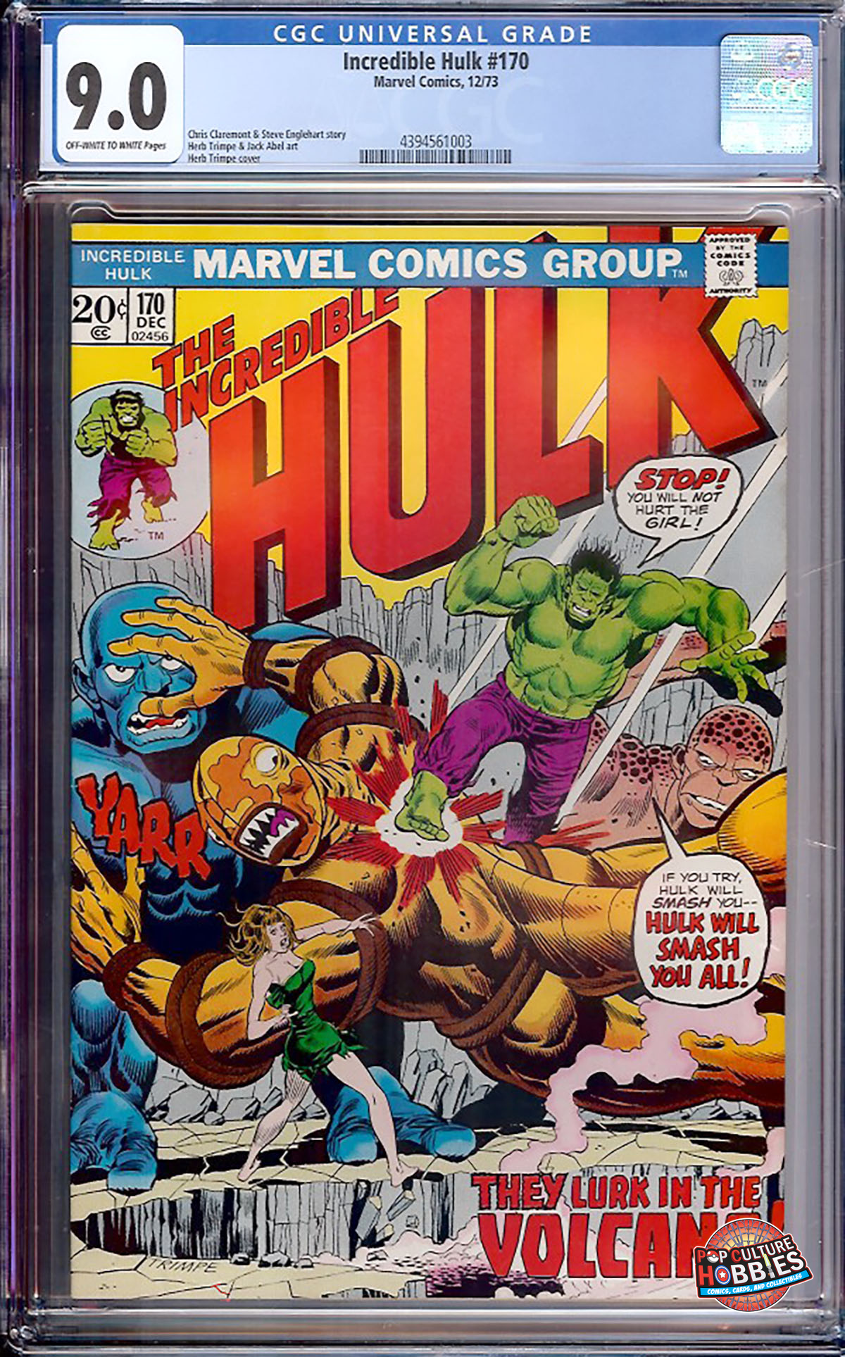 Incredible Hulk #170 (Marvel, 1973) CGC 9.0