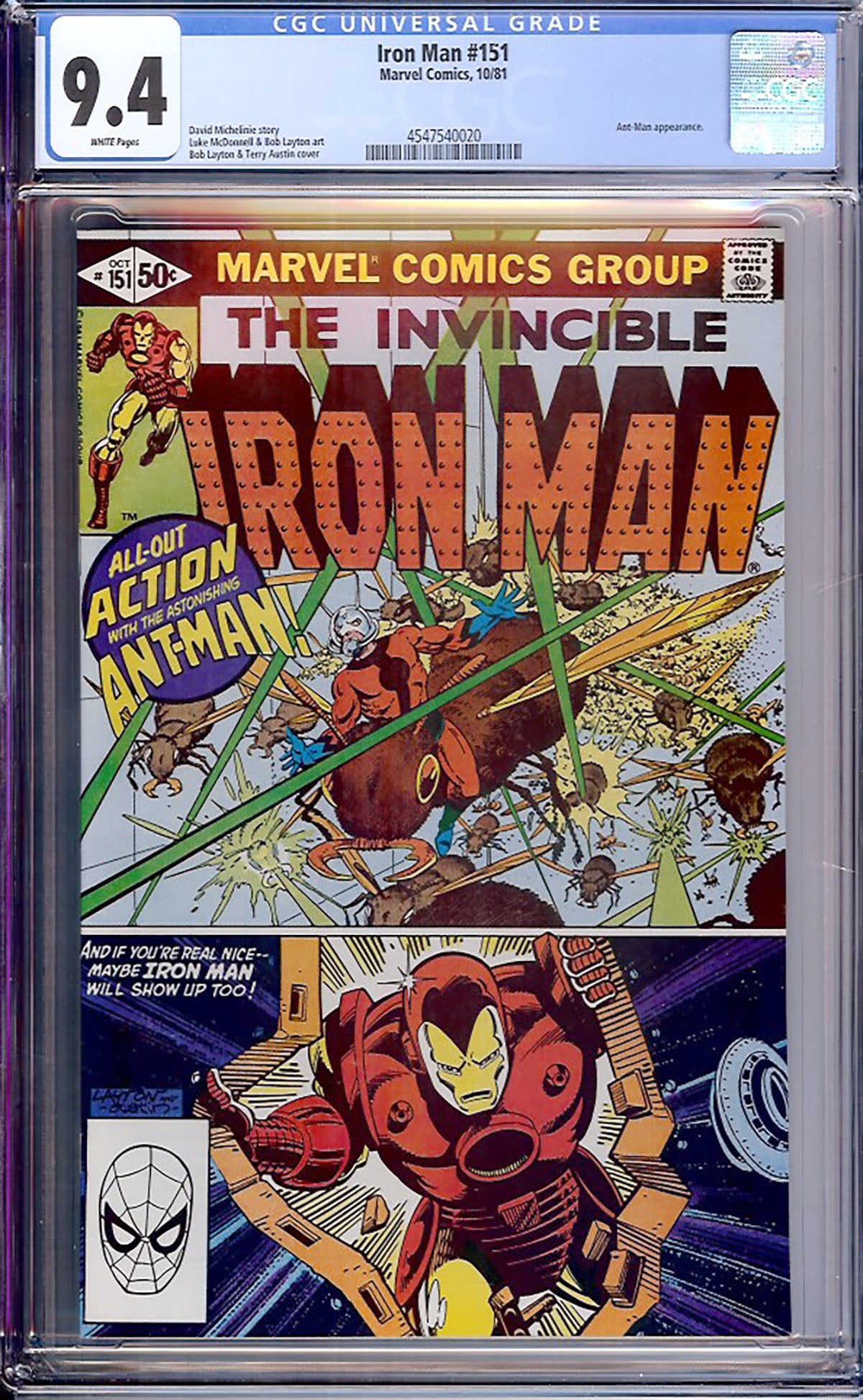 Iron Man #151 (Marvel, 1981) CGC 9.4
