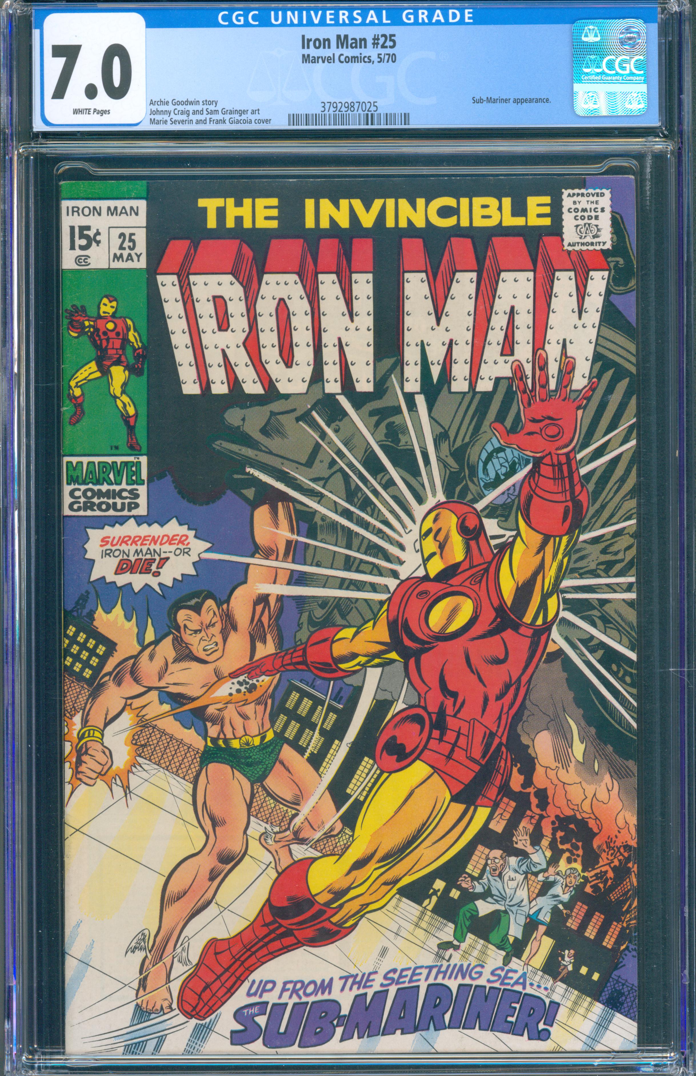 Iron Man #25 (Marvel, 1970) CGC 7.0