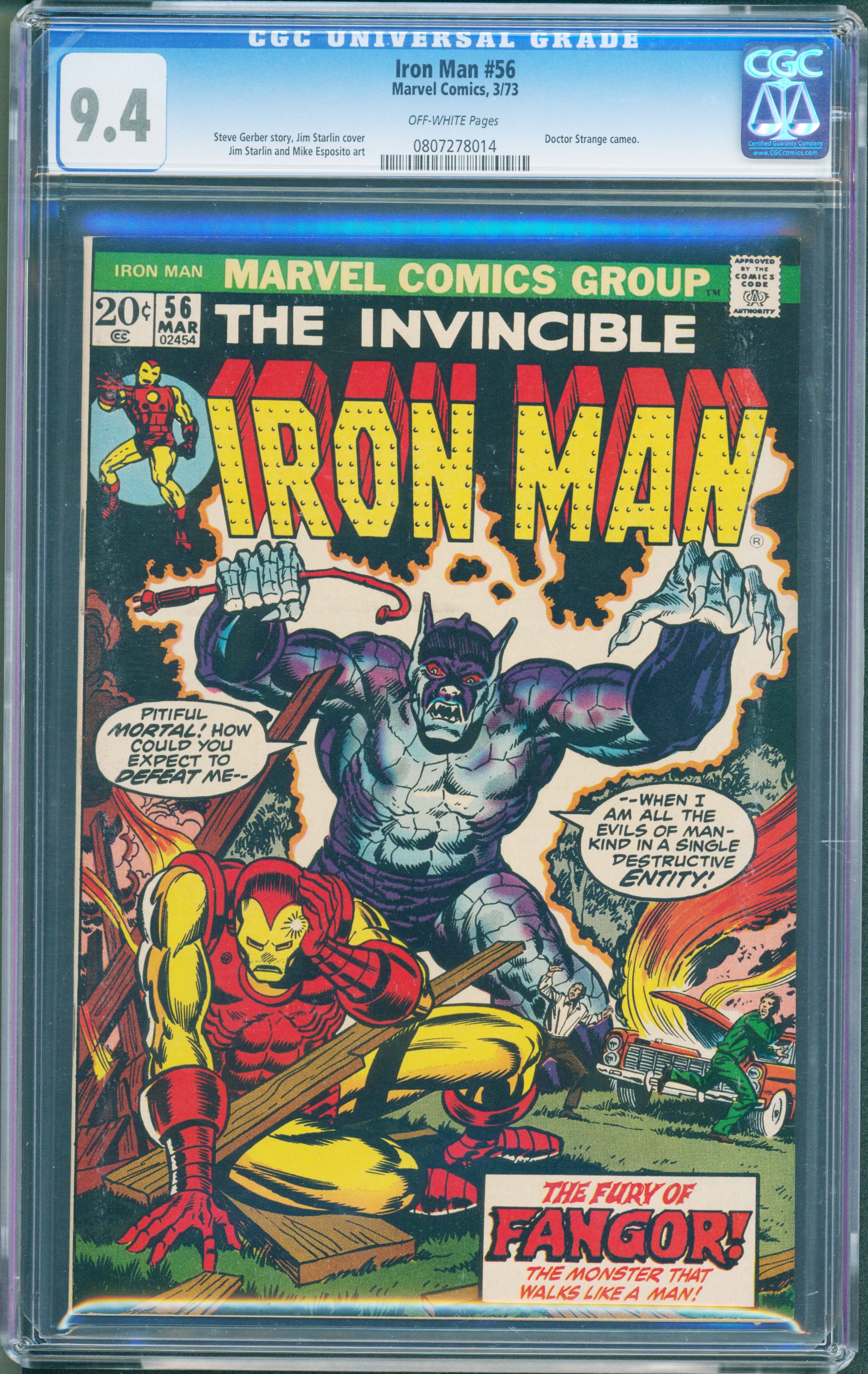 Iron Man #56 (1973) CGC 9.4 | Jim Starlin Art & Doctor Strange Cameo