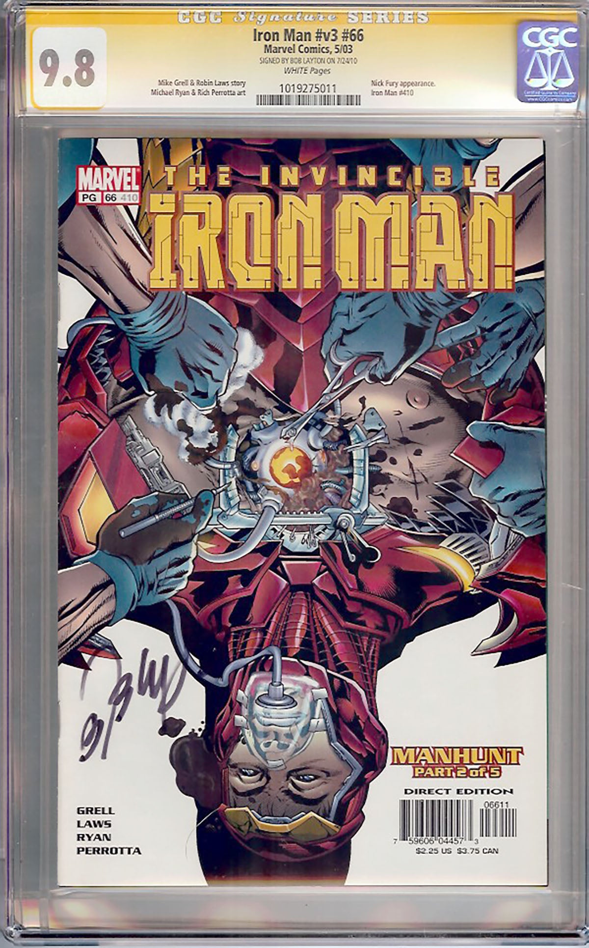 Iron Man (Vol. 3) #66 (Marvel, 2003) CGC Signature Series 9.8 – Highest Graded