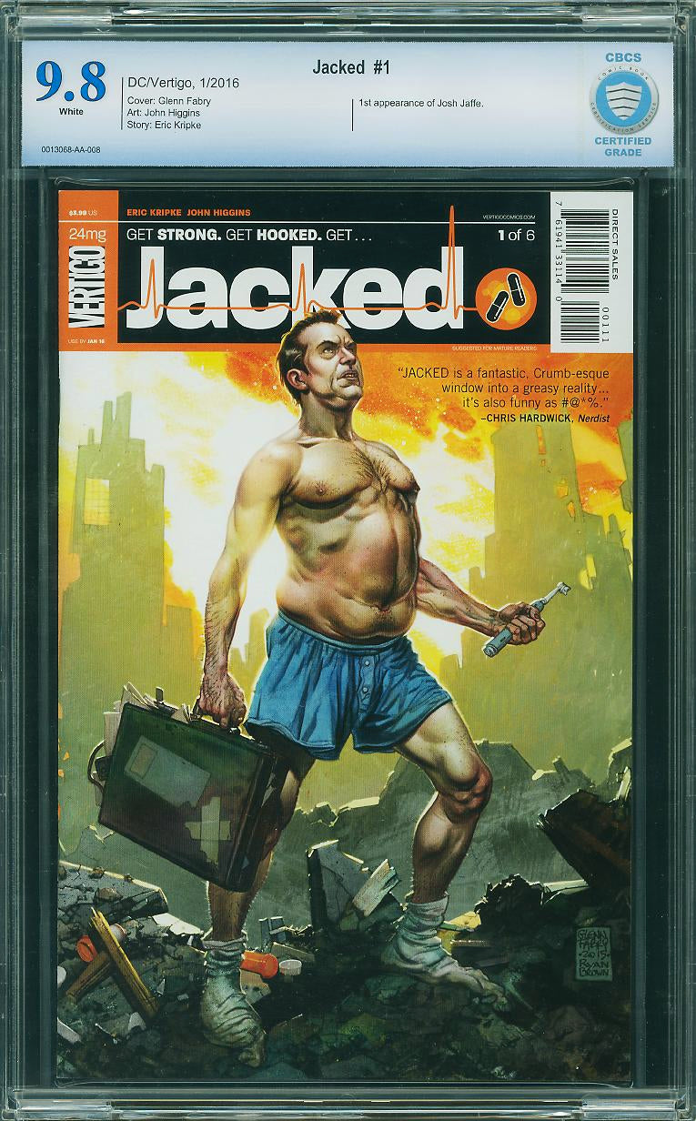Jacked #1 (2016, DC/Vertigo) CBCS 9.8 Glenn Fabry Cover