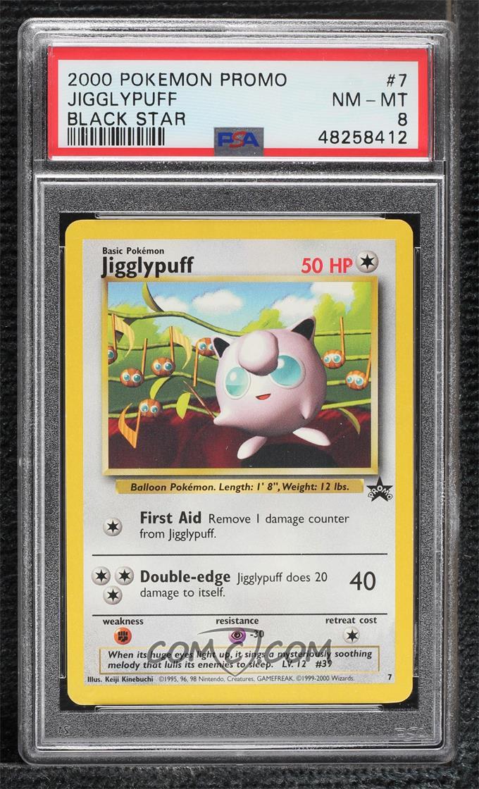 Jigglypuff #7 – Black Star Promo – Pokémon Promo – PSA 8 NM-MT